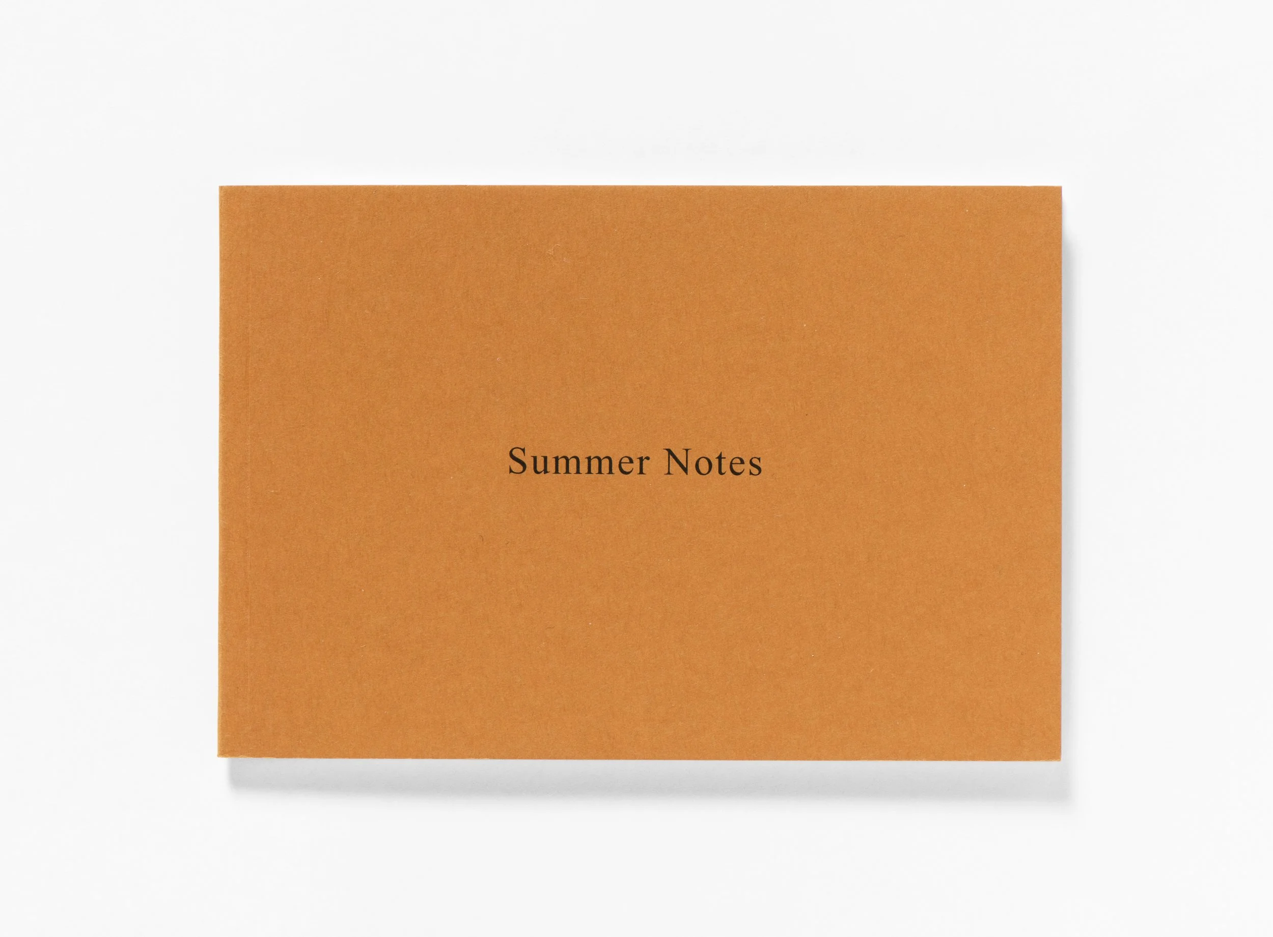 Summer Notes / KATE VAN HOUTEN