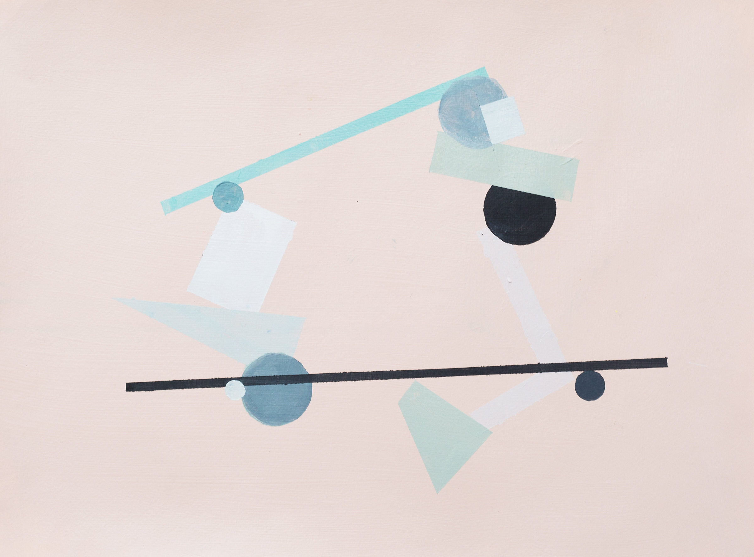 Pale Peach Geo PRINT