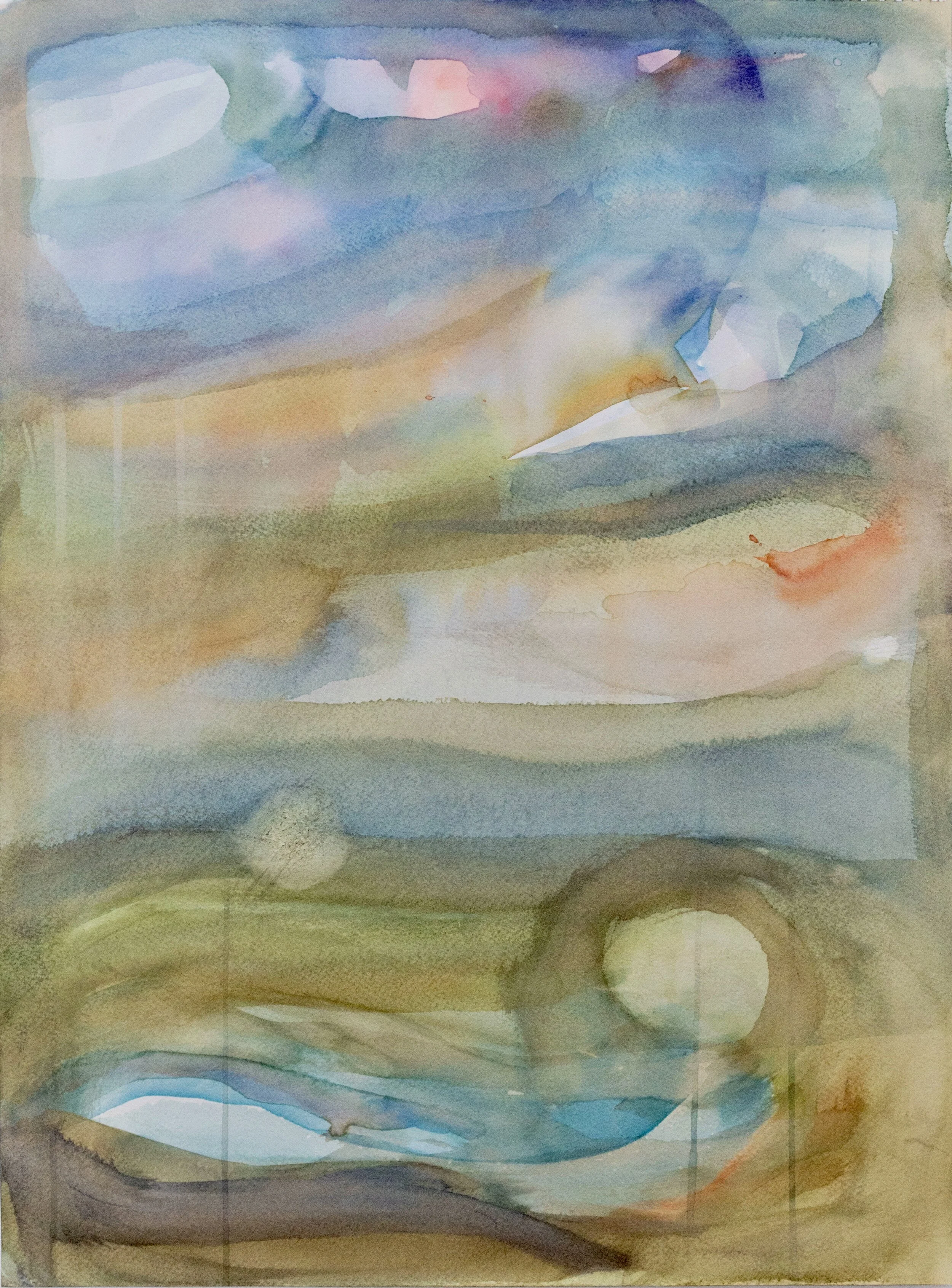 Gaudio Endsley, Kristin, Small Bright Fish, 18 X 24 inches on a watercolor paper, 140 lb., watercolor, $500.jpeg