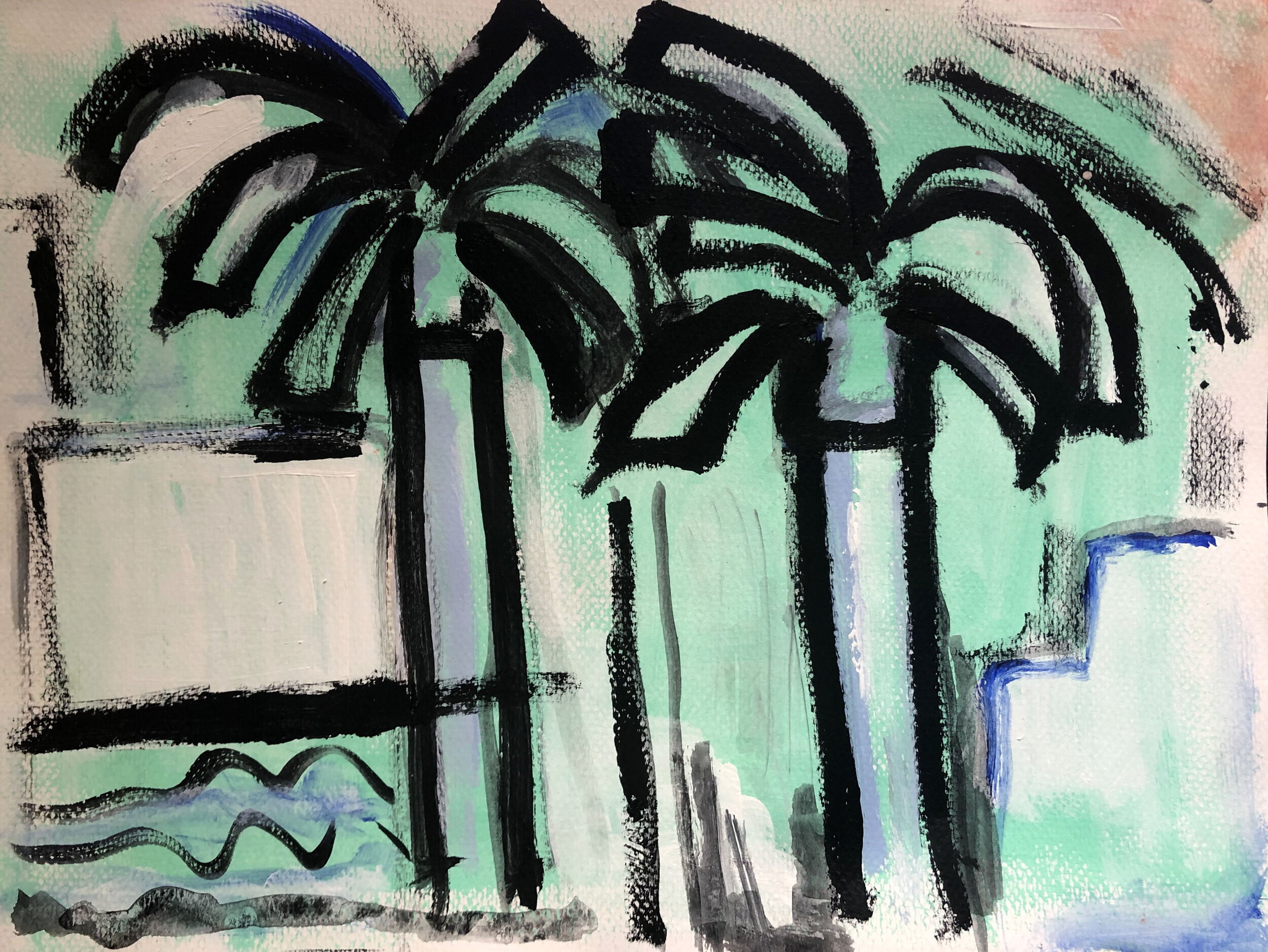Green Palm Trees