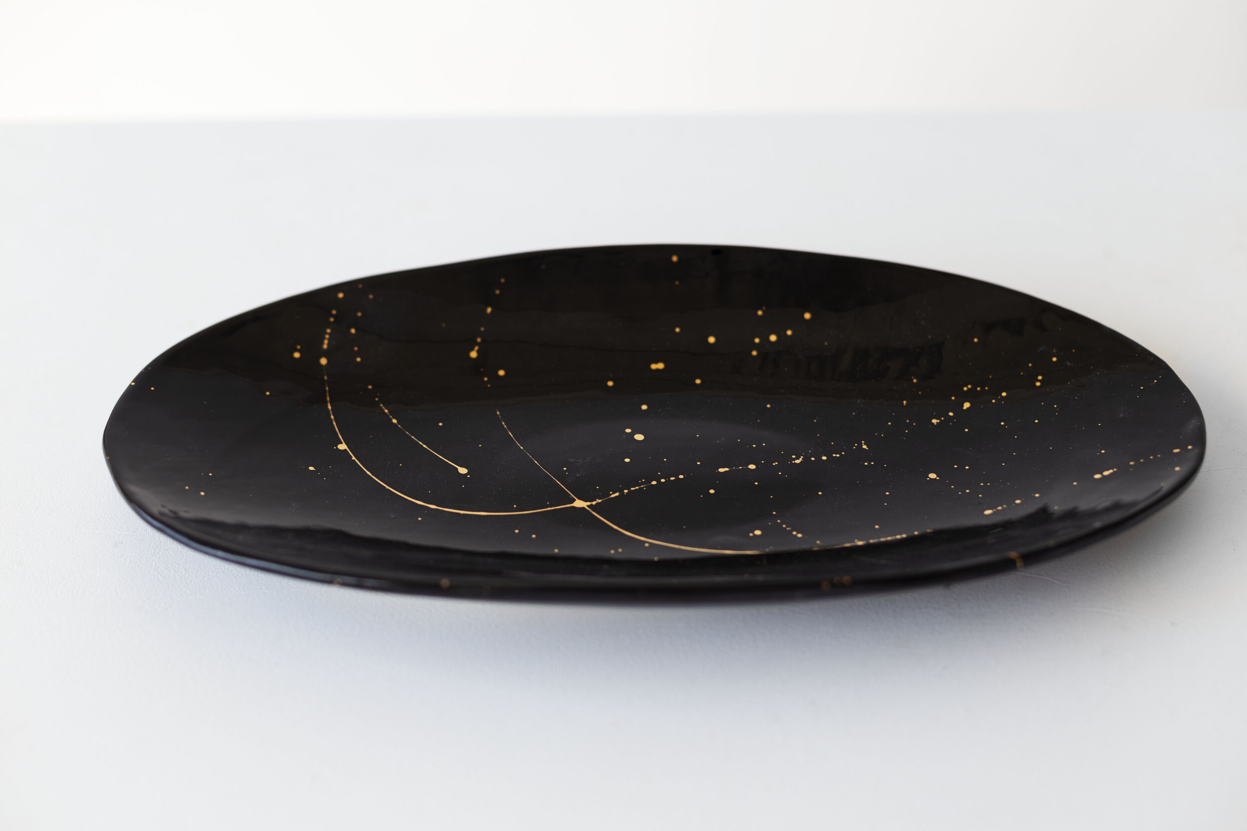 Shooting Star Long Black Plate