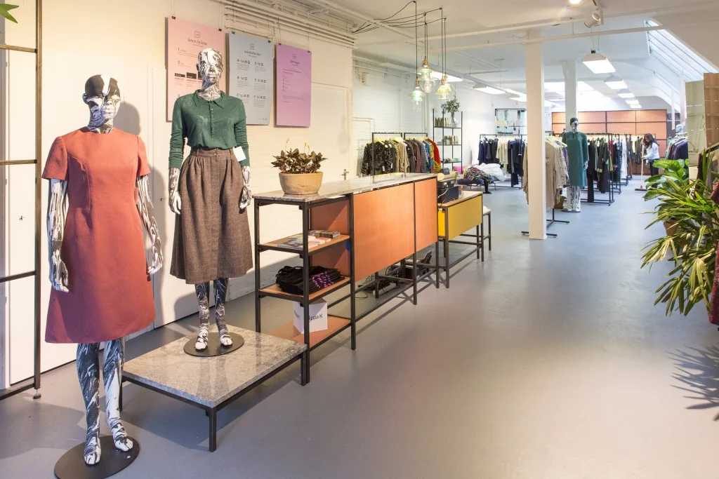 the beautiful Lena Fashion Library in Amsterdam