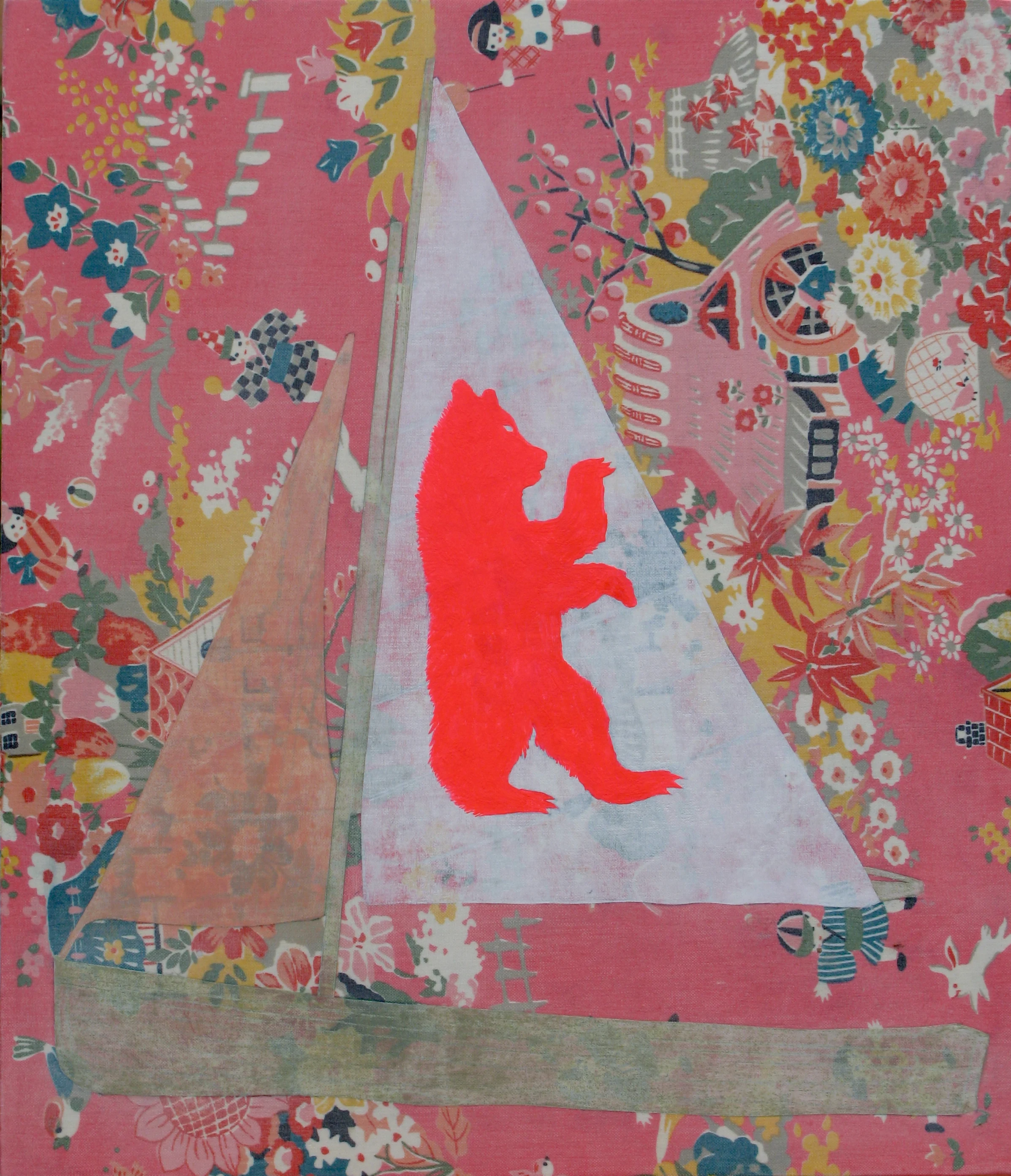   Dancing&nbsp;Bear , 2017 Mixed Media on Panel, 31 x 25cm 