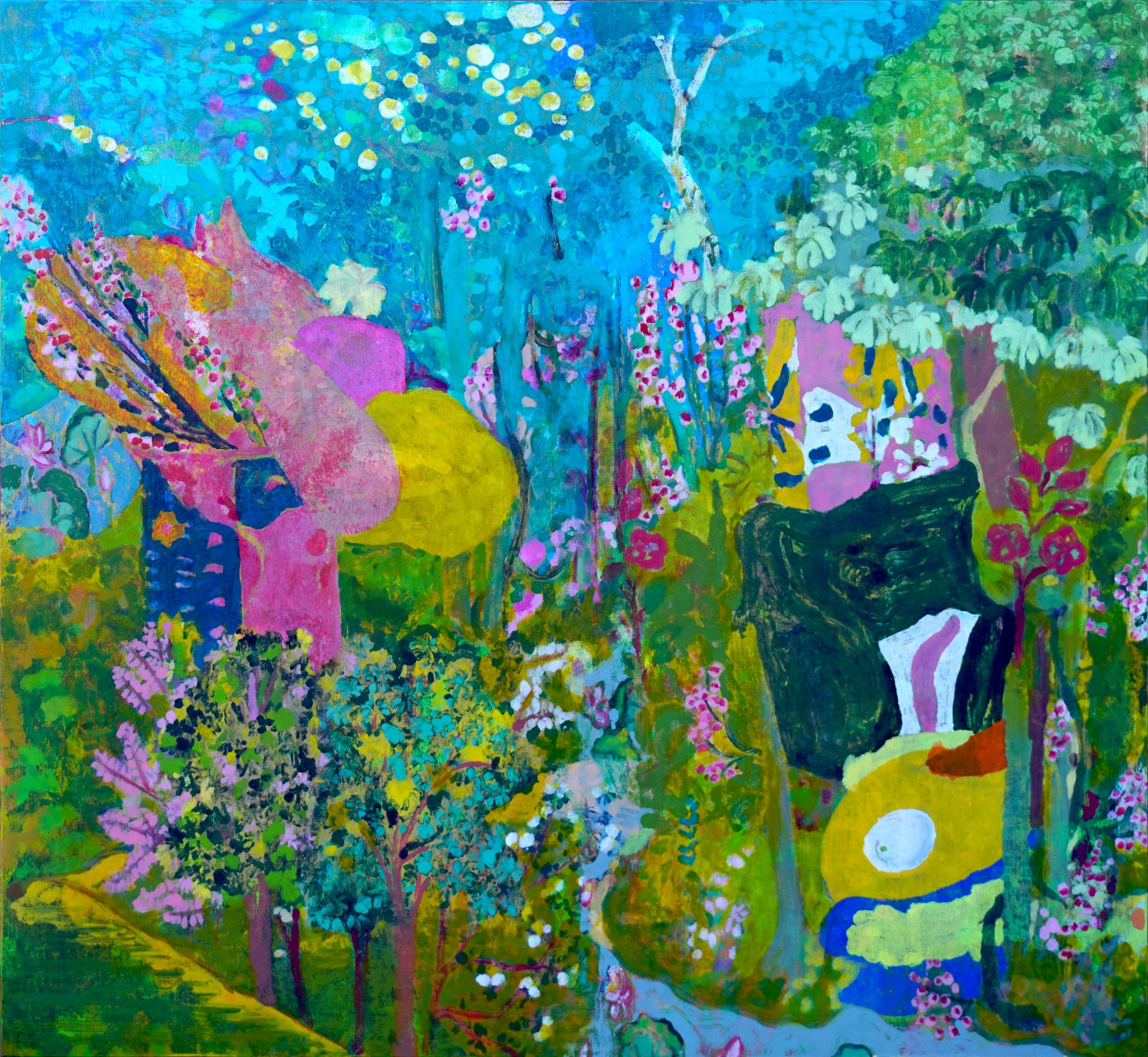   Wella-Wella , 2023 Oil on Panel, 70 x 76cm 