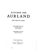 Ættebok Aurland 1600 – 1900