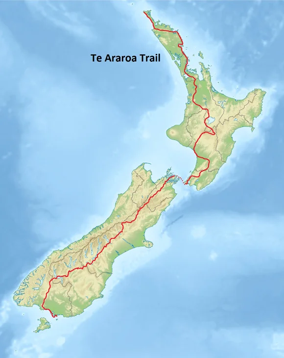 L’ intero tracciato su mappa