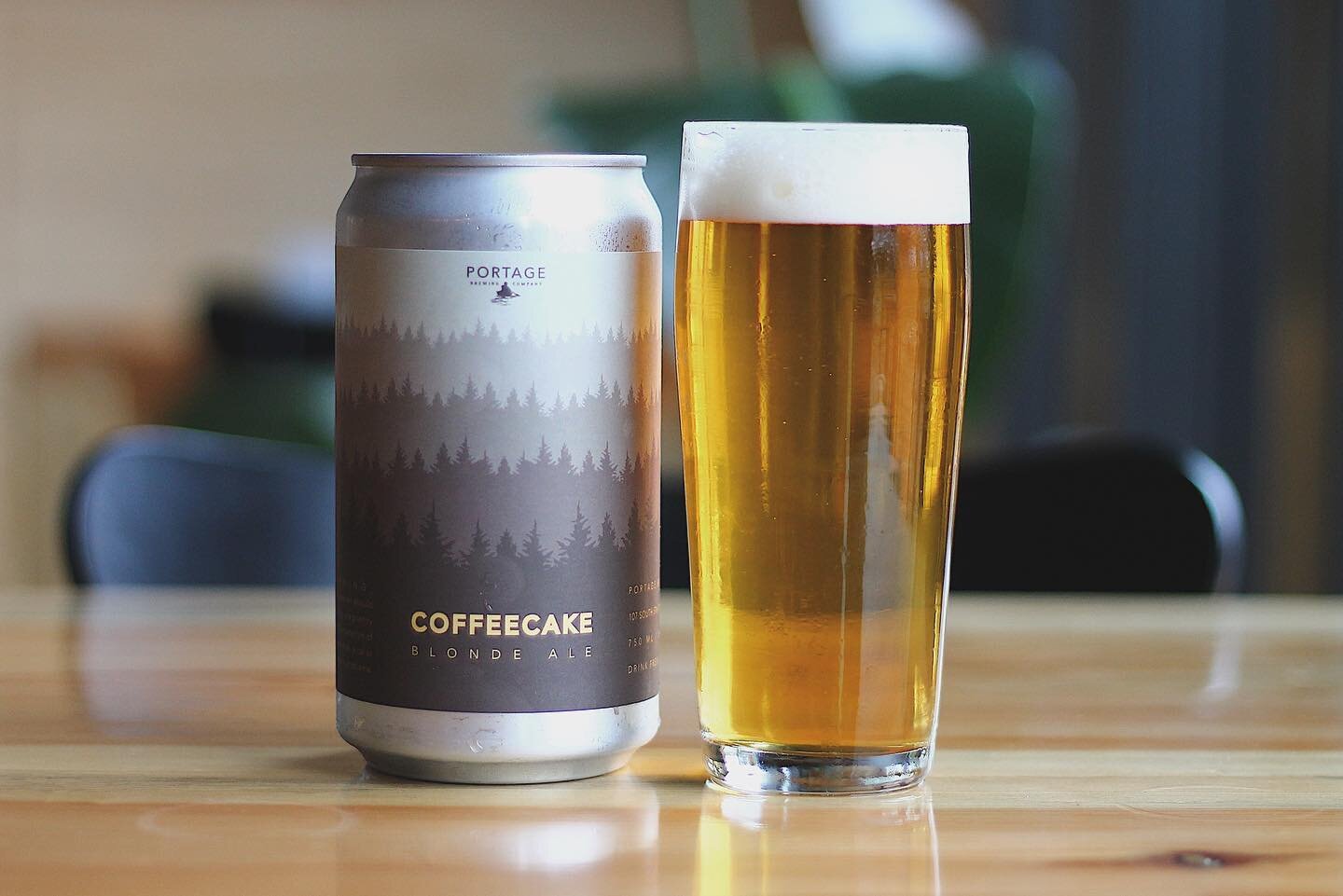 Coffeecake is back today in cans and on draft. In this blonde ale, and our first ever recipe at Portage, we took the refreshing backbone of the base style, then layered in locally roasted Guatemalan organic coffee, ceylon cinnamon, and vanilla beans 