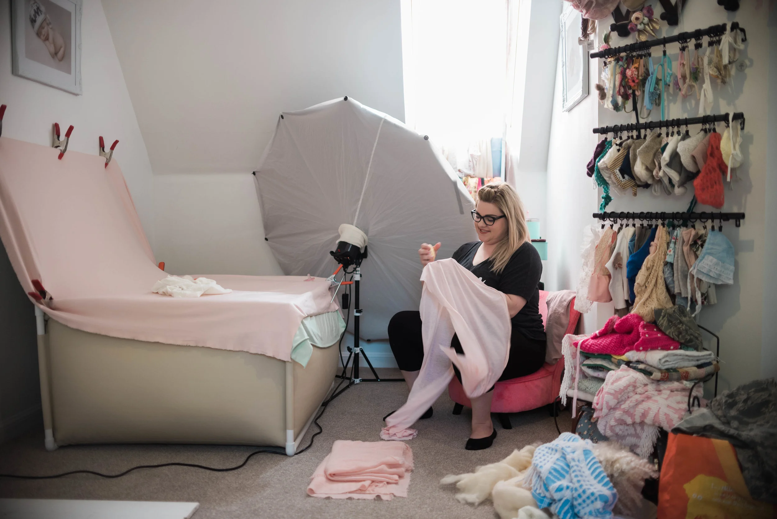 Meet Sarah! Here she is in all her glory in her Thetford based home studio.