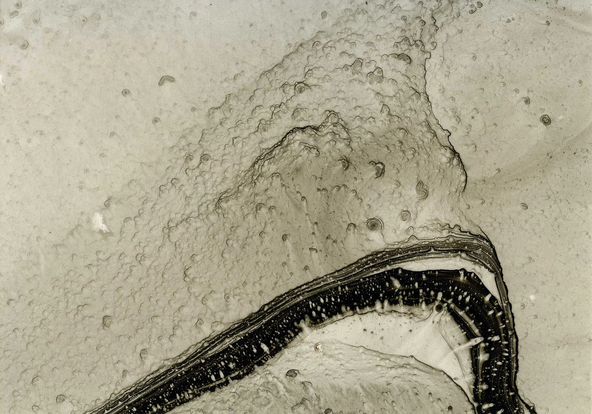 DISPERSAL sketchbook 3 2012 Japanese ink, Polymex archival sheet on bound paper 22.0 x 15.5 cm (private collection UK)