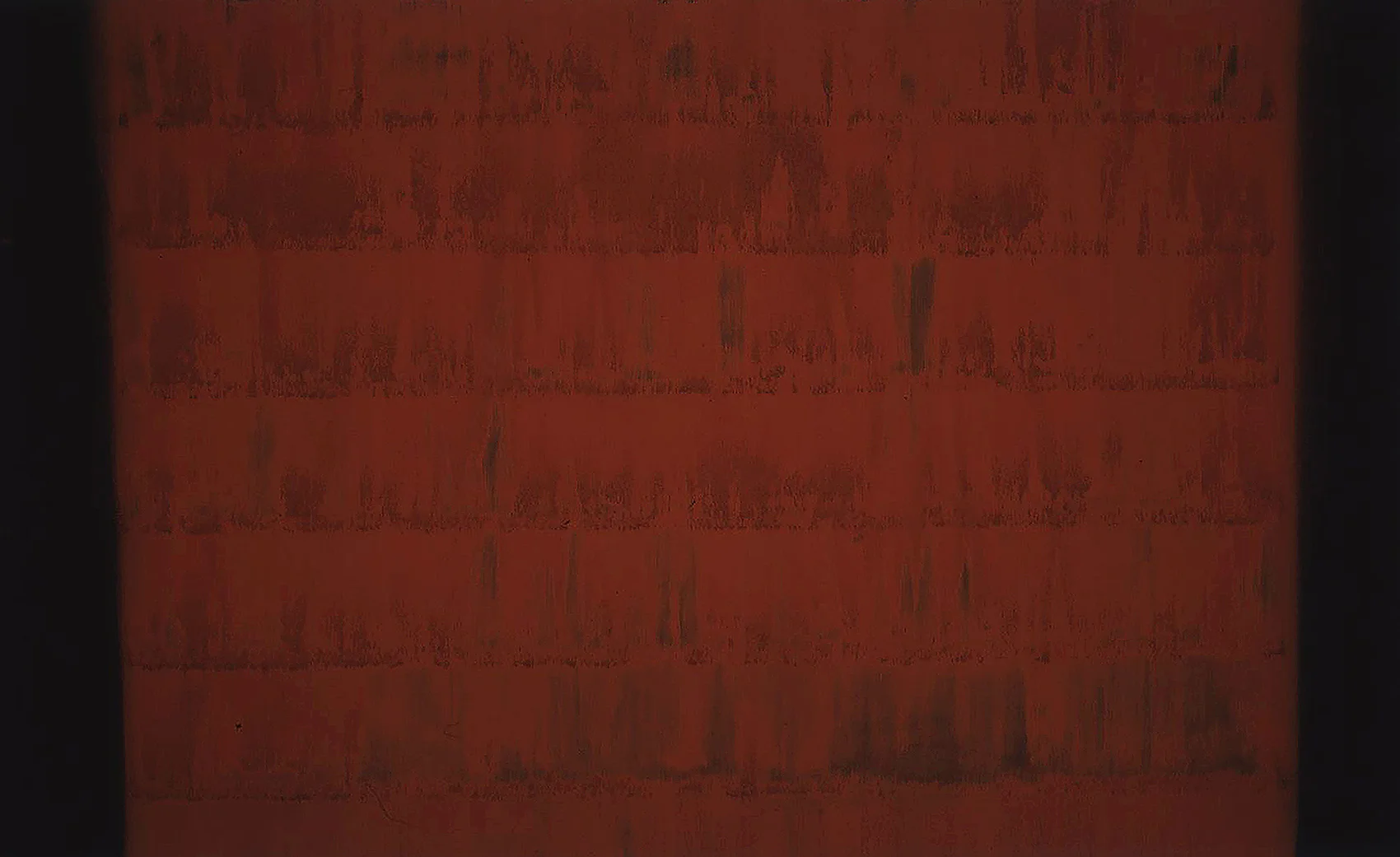 GATHERING (II) 1999 burnt sienna and carbon deposit 112.0 x 164.0 cm (private collection UK)