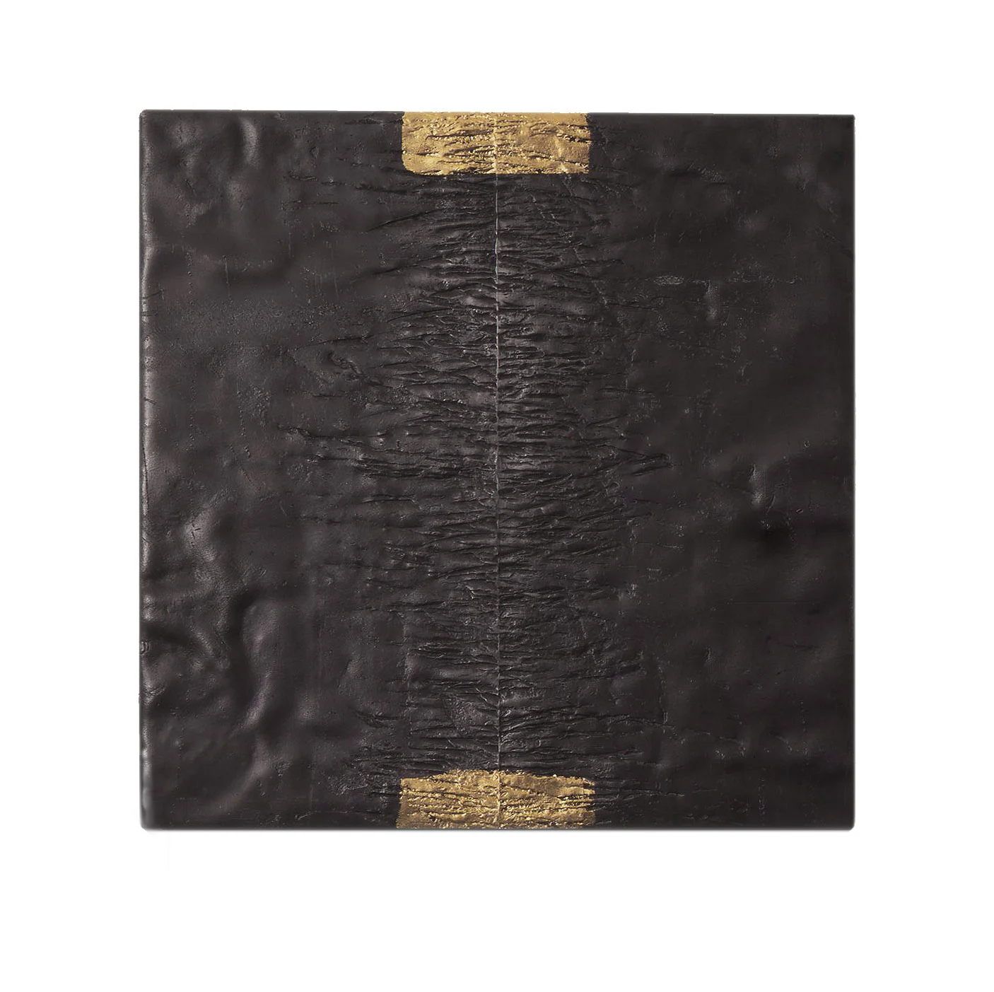 SOURCE 1996 lead with gold leaf 30.4 x 30.4 x 2.5 cm (private collection Germany)