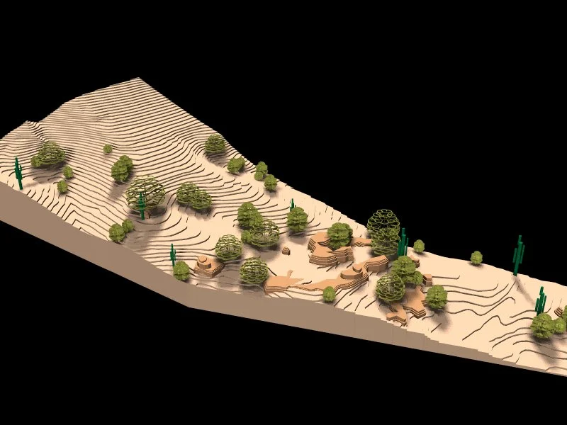 WIENER/ZAHA 3D DIGITAL SITE MODEL STUDY - SCOTTSDALE, AZ