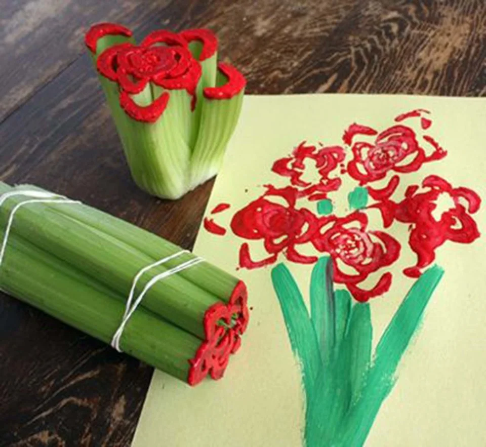 Celery Heart Stamp