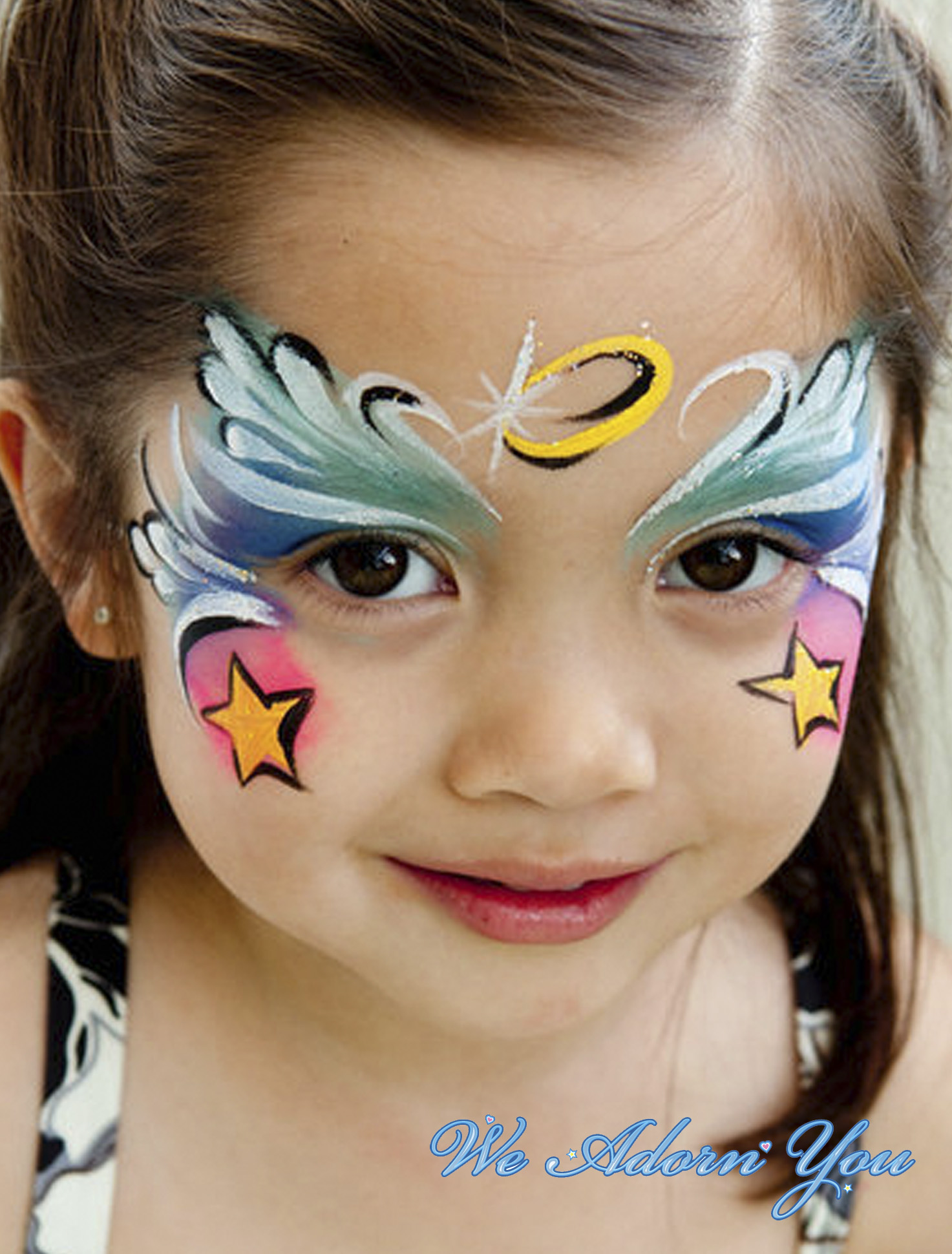 Face Painting Angel Girl- We Adorn You.jpg