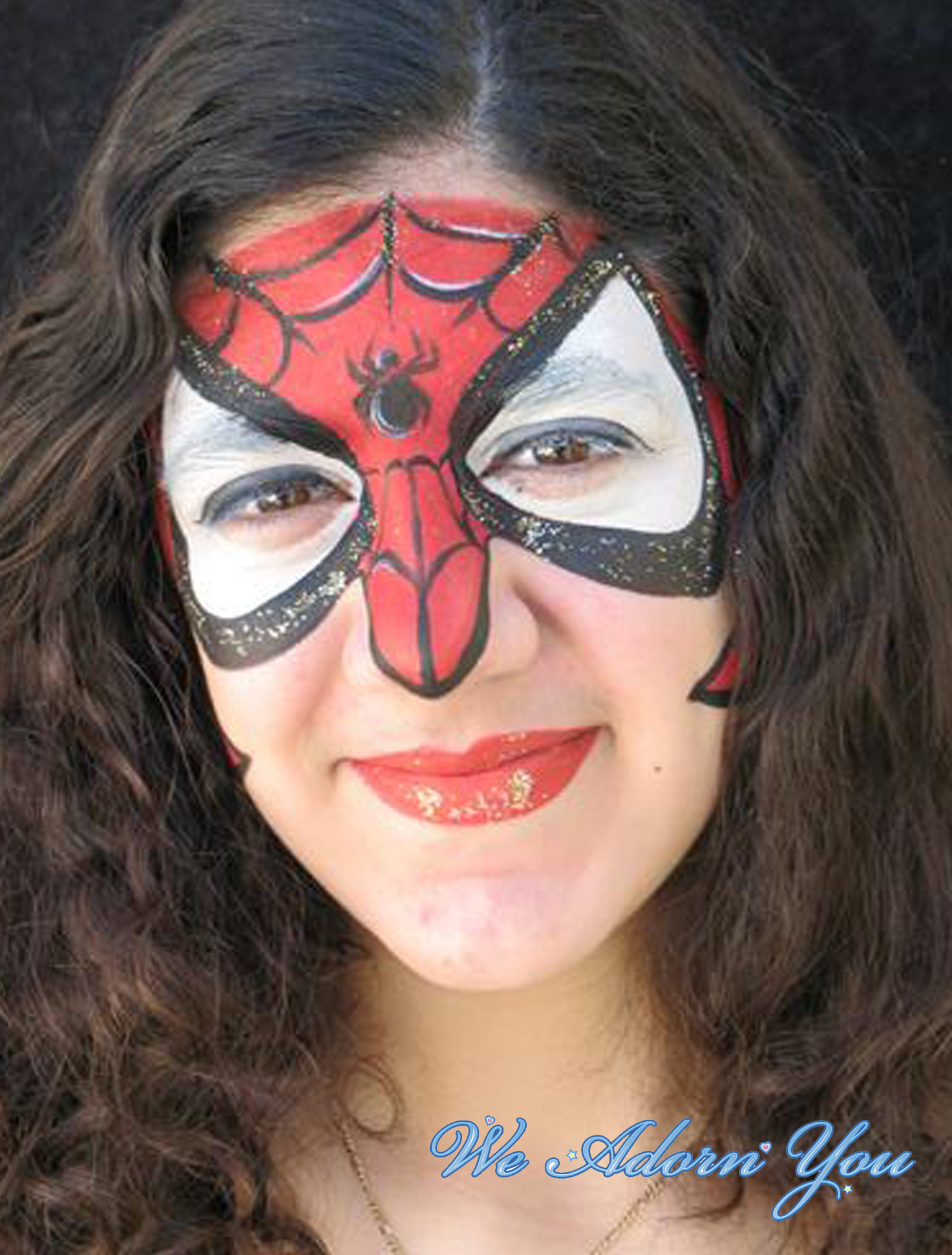 Face Painting SpiderGirl- We Adorn You.jpg