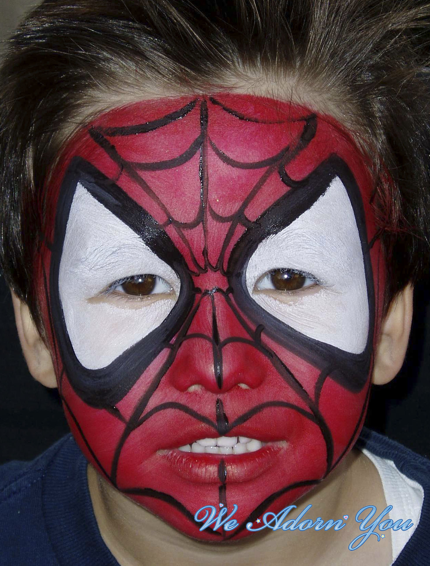 Face Painting Spiderman- We Adorn You.jpg