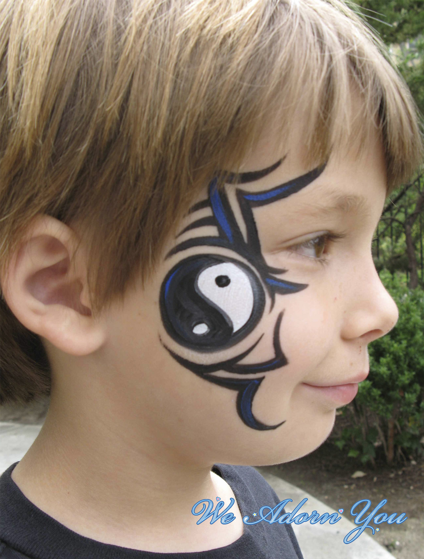 Face Painting Tribal Ying Yangl- We Adorn You.jpg