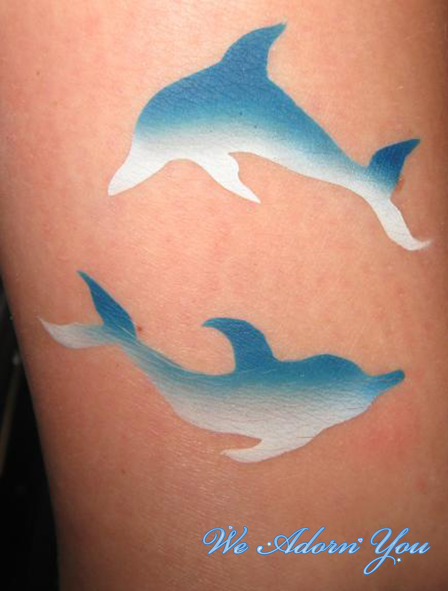 Airbrush Tattoos Dolphins - We Adorn You.jpg