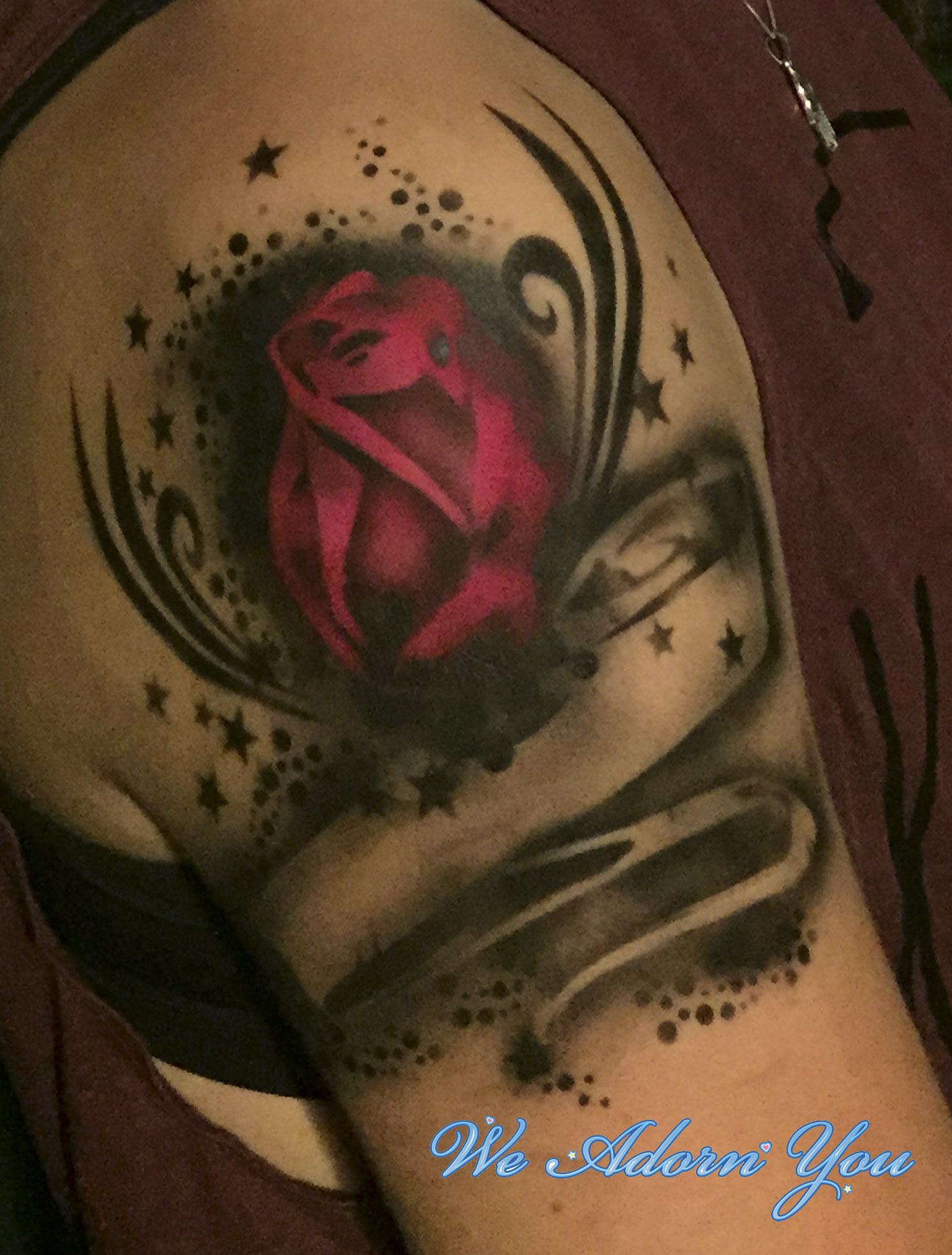 Premium Airbrush Tattoo Red Rose - We Adorn You.jpg