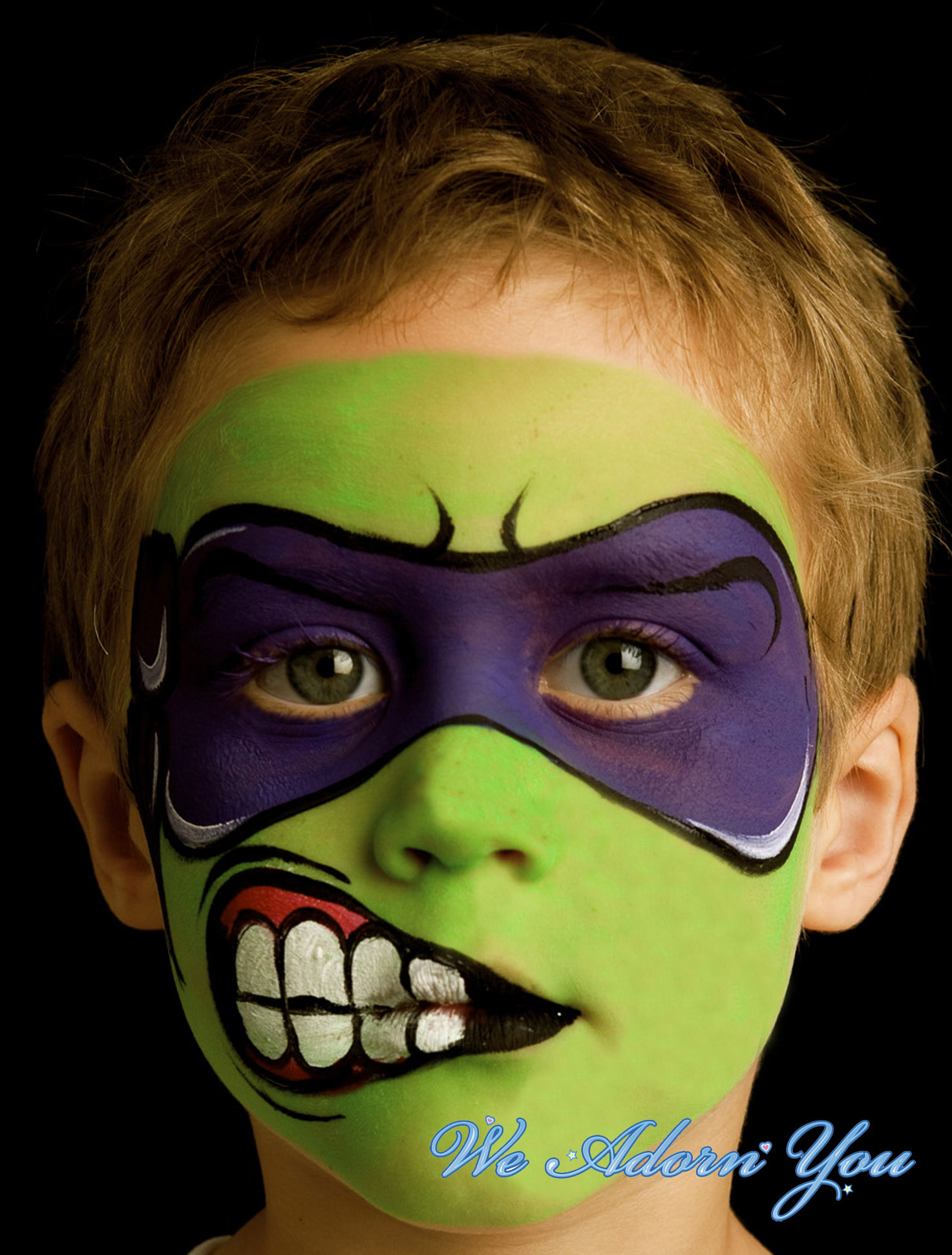 Face Painting Tenage Mutant Ninja Turtle- We Adorn You.jpg