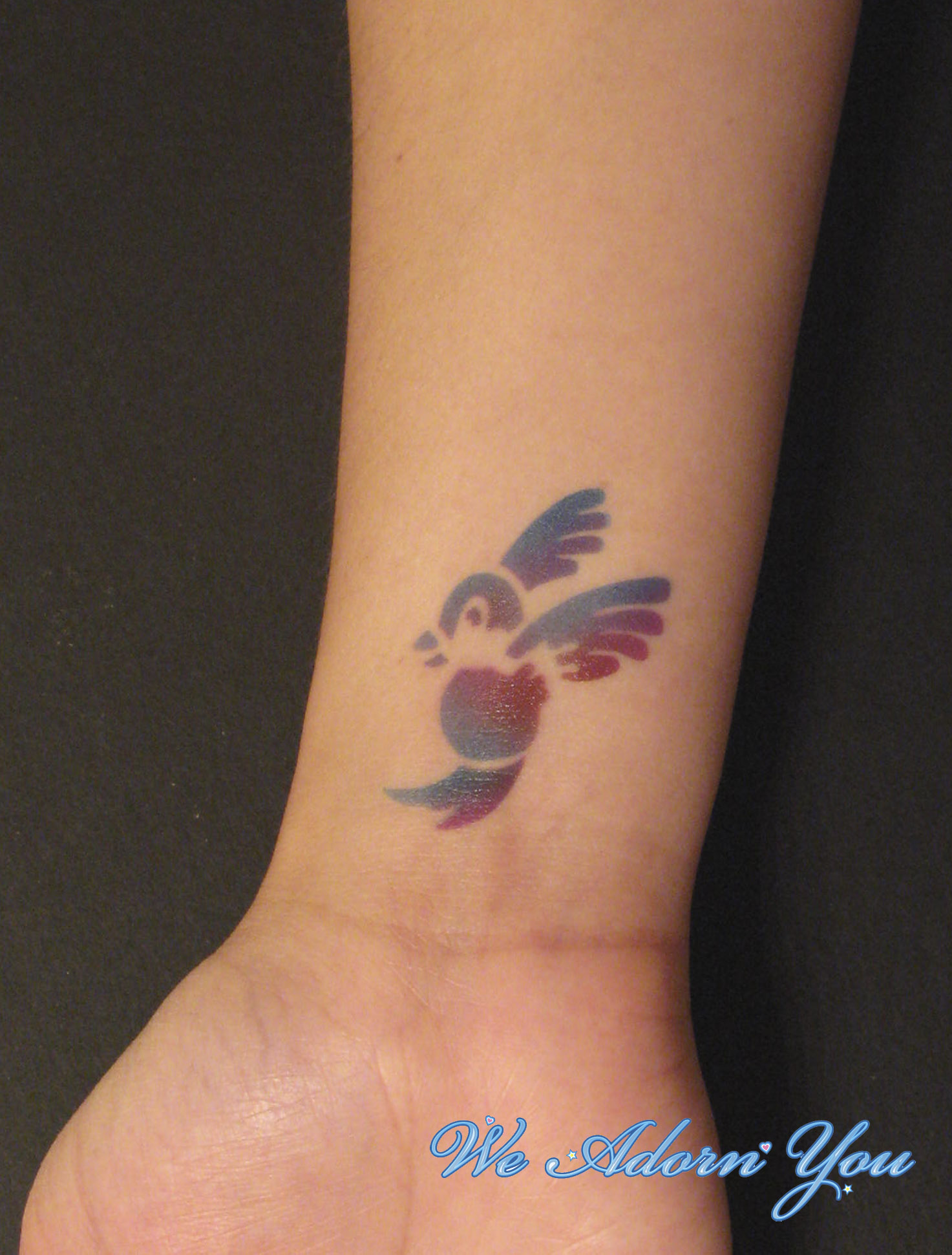 Humming Bird Airbrush Tattoo New York City