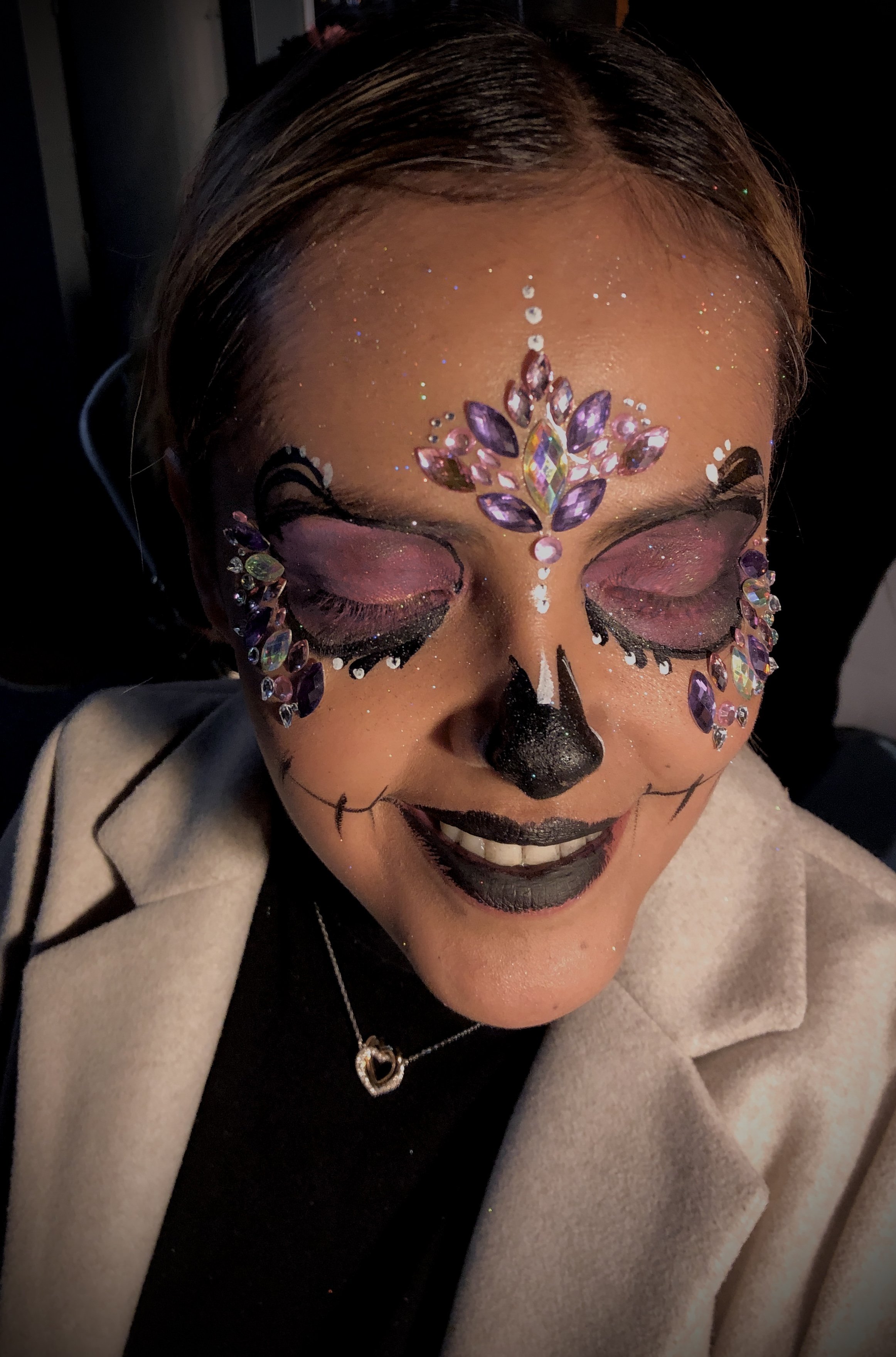 Halloween Sugar Skull Make Up New York City Face Painting Make Up Artist NYC.JPG