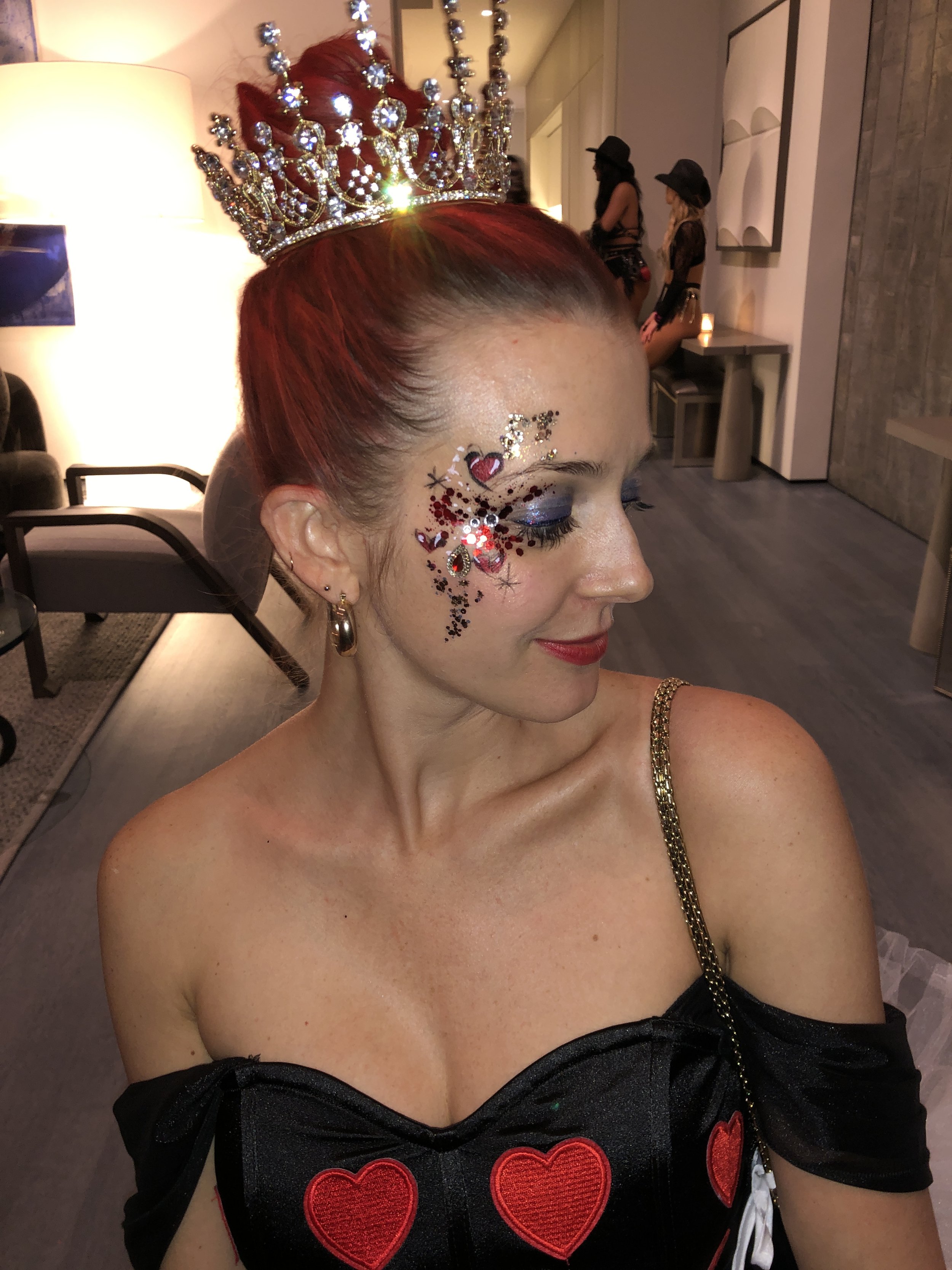 Queen of Hearts Face Painting Halloween Make Up New York City Near Me Manhattan SOHO.JPG