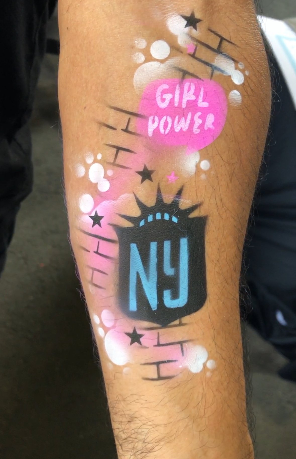 Custom Airbrush Tattoos Near Me Harrison NJ Redbull Arena NYC.jpeg