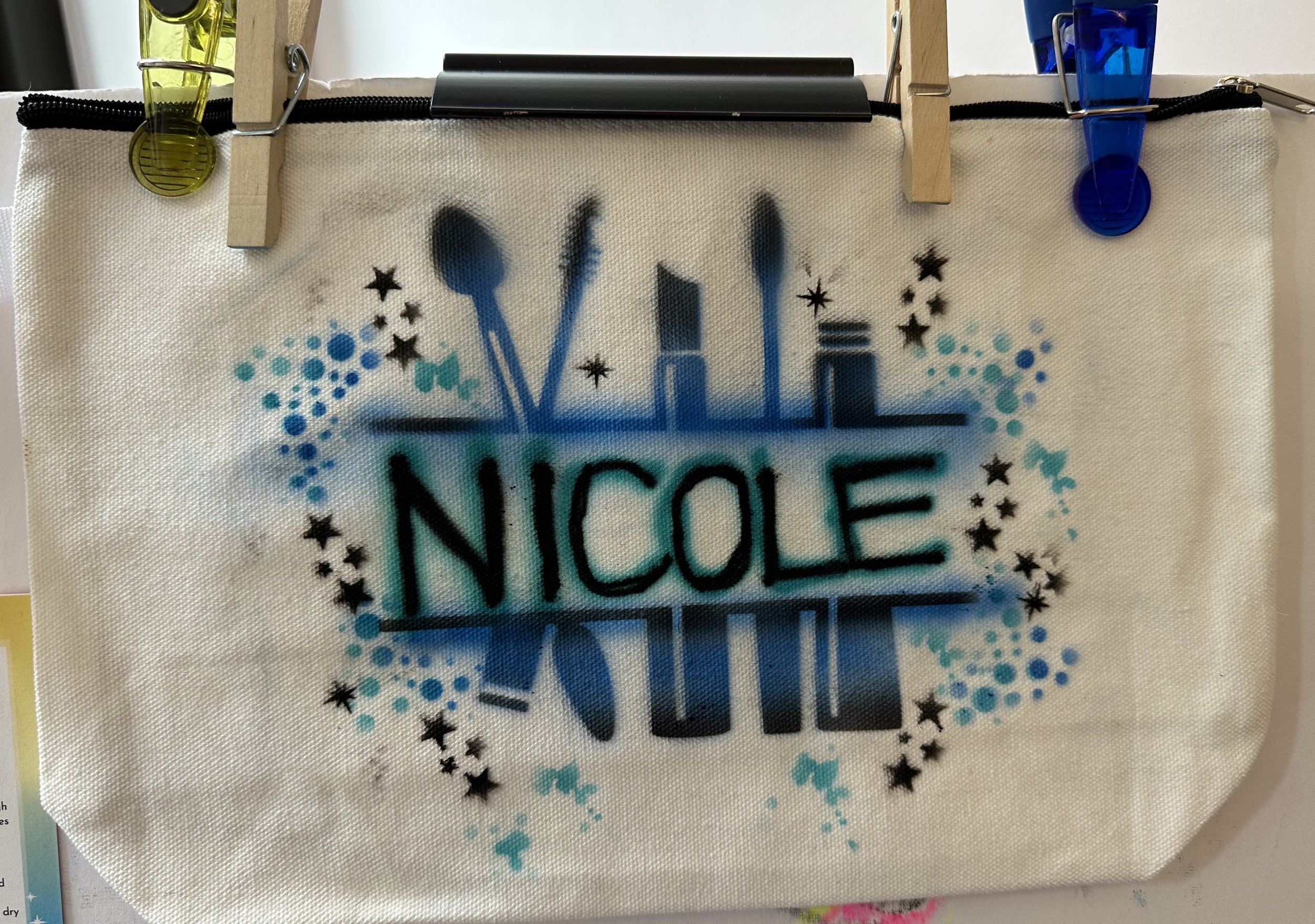 Custom Name Airbrush Make Up Pouch Near Me New Jersey.jpg