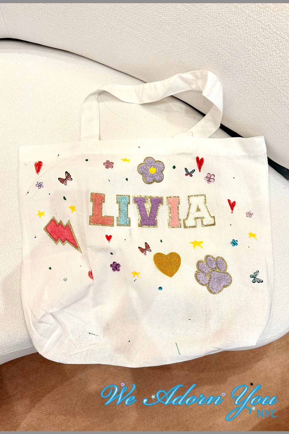 Art and Crafts Patches on Totes for Kids Parties NYC and Hamptons.png