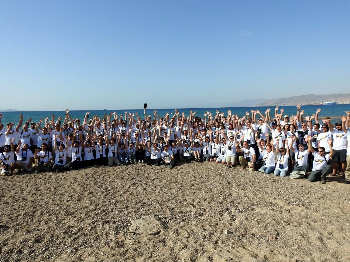 Figure 3 : réunion de tous les champions au lendemain de la course Photo : Dov Greenblat (SPNI)