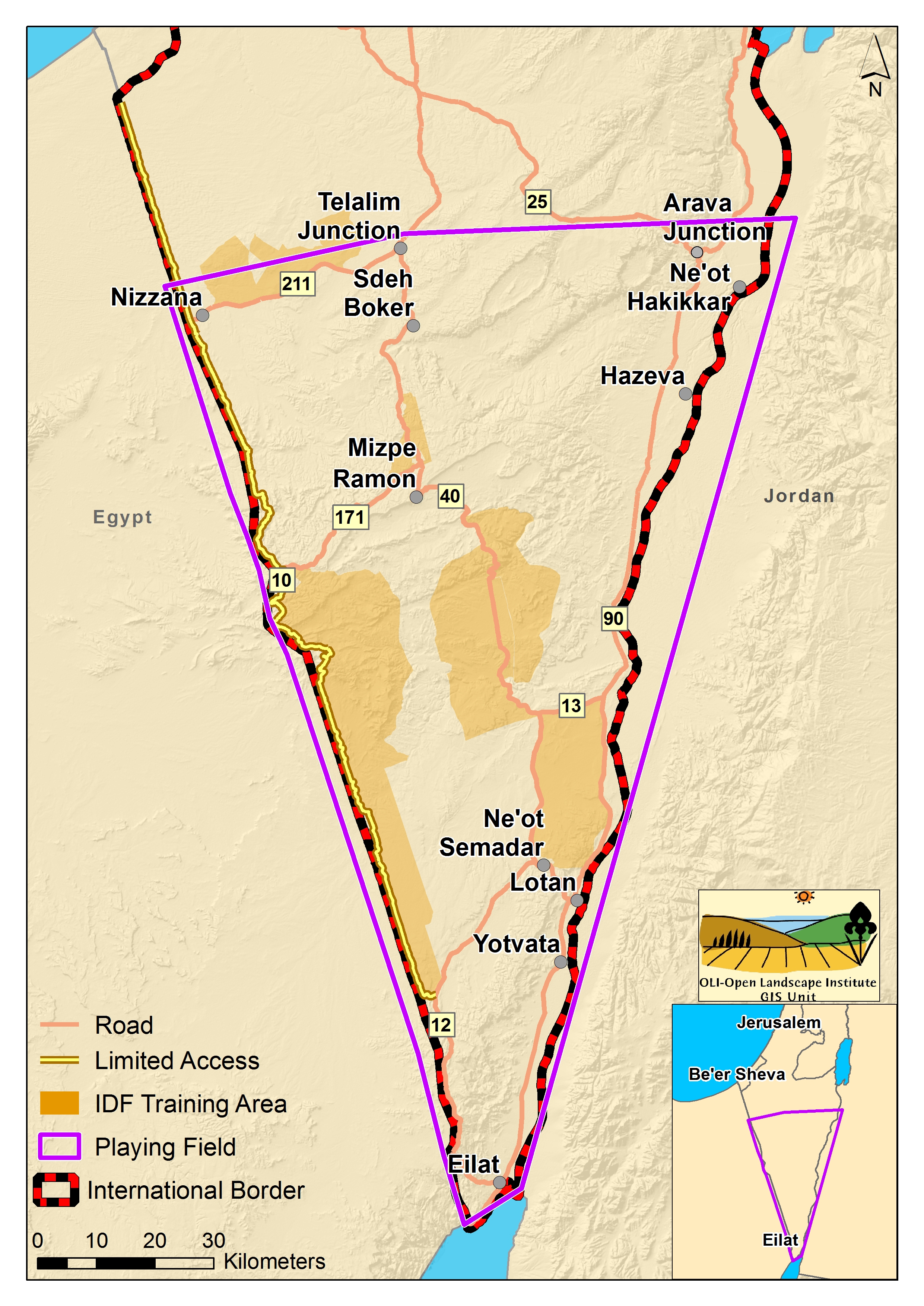 Figure 4 : limites de la zone autorisée pour la course ( http://www.champions-of-the-flyway.com/the-race/ )