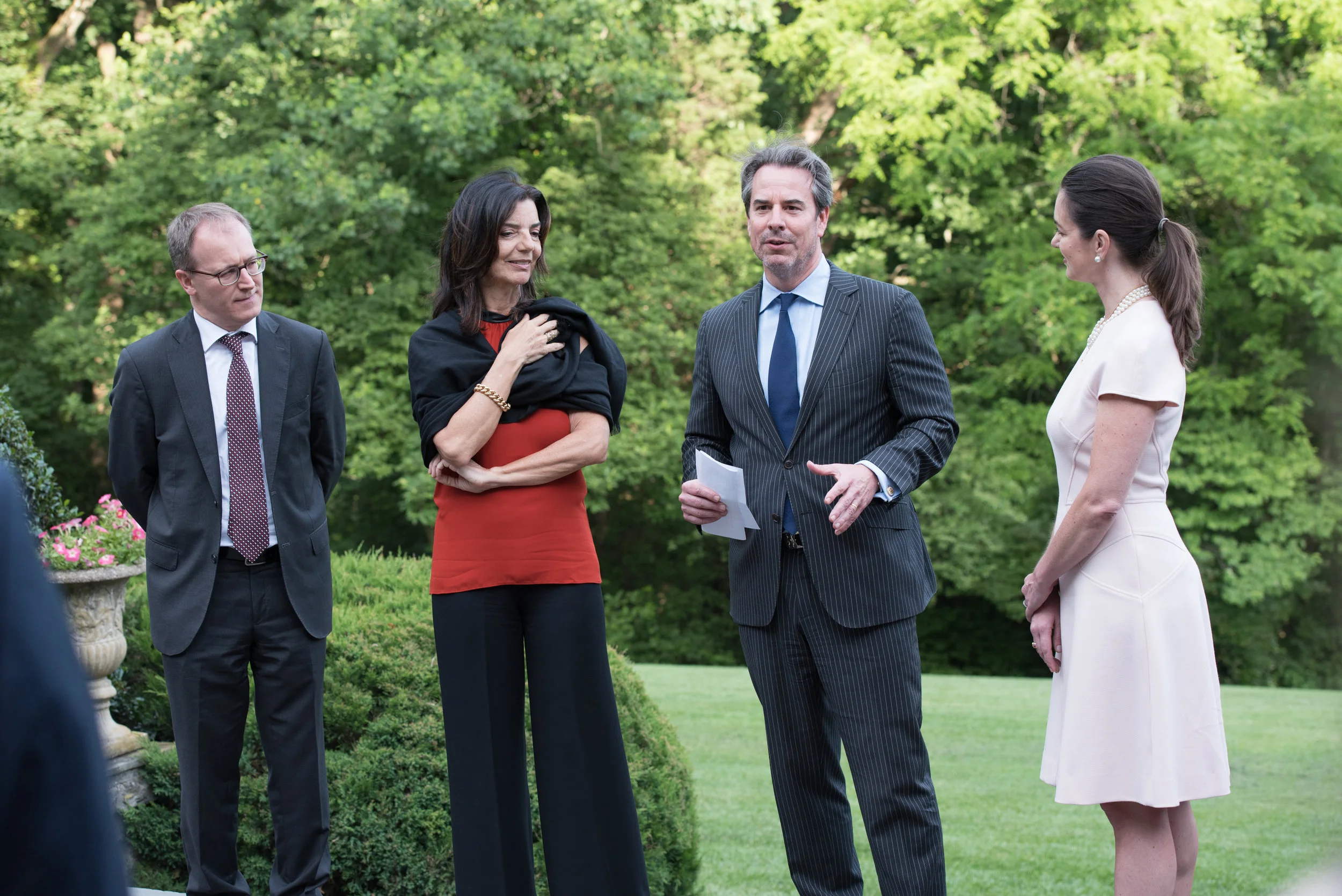 Maurizio Greganti , Michaela Varricchio, Stuart Holliday, Gwen Holliday 3 Meridian Ball Leadership Reception June 12, 2018.jpg
