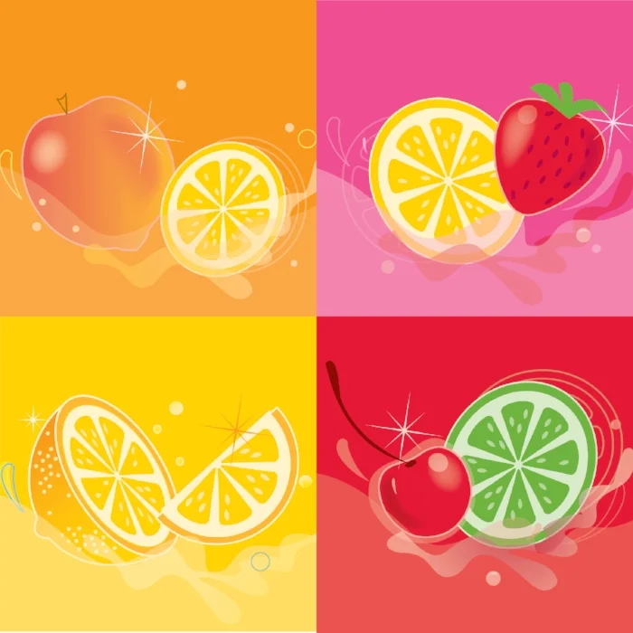 Lemonade icons for different flavors