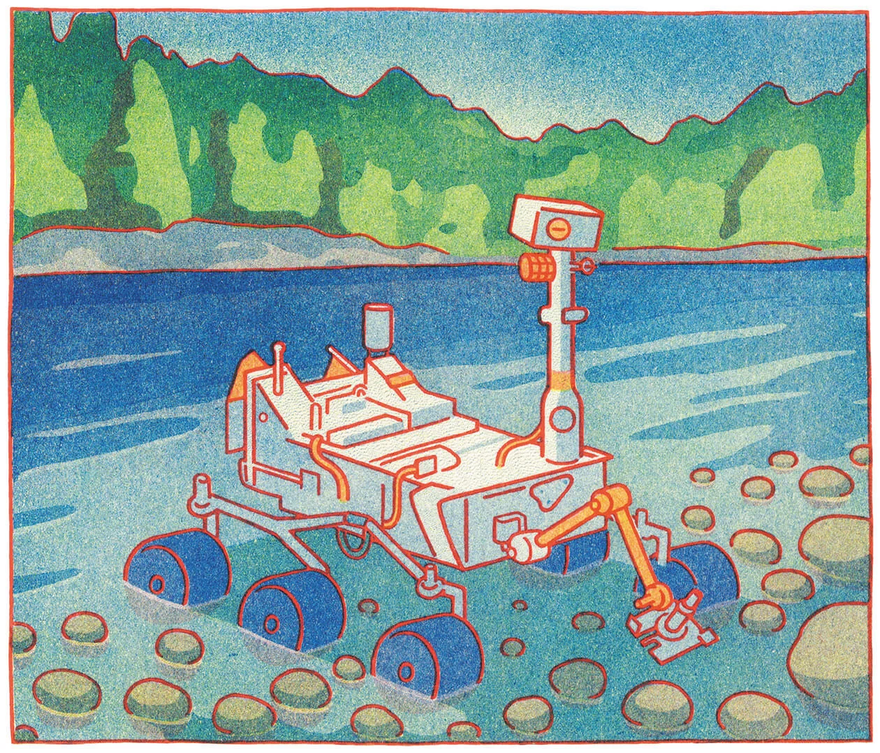 Final risograph illustration