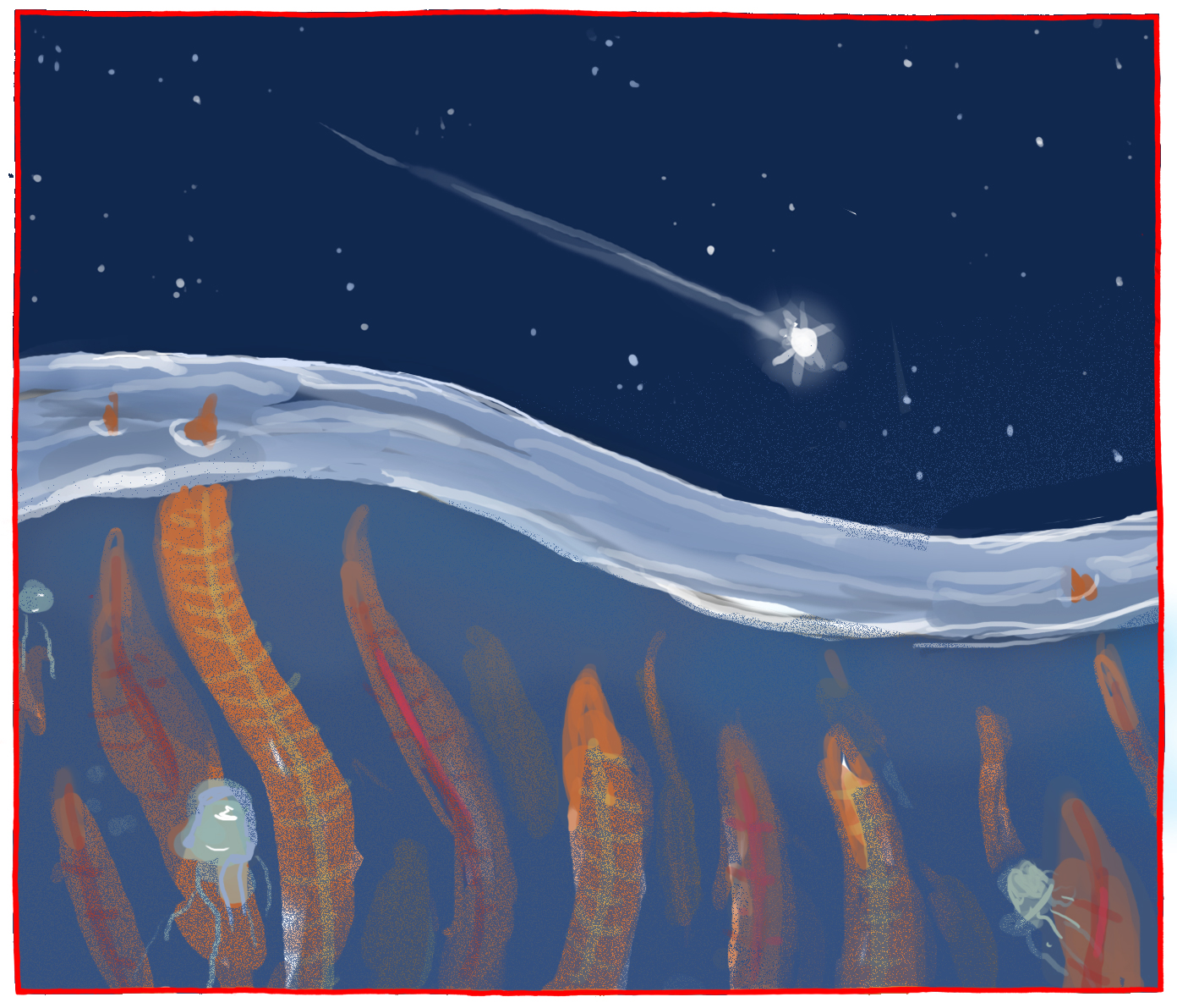 Concept 4: Ediacaran fauna with a shooting star