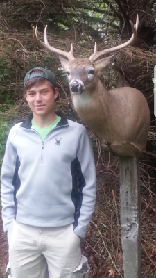 Connor Puhlman with deer