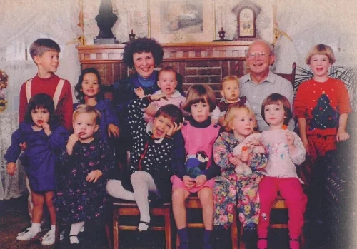 Dick and Mary Ellen with grandkids.jpg