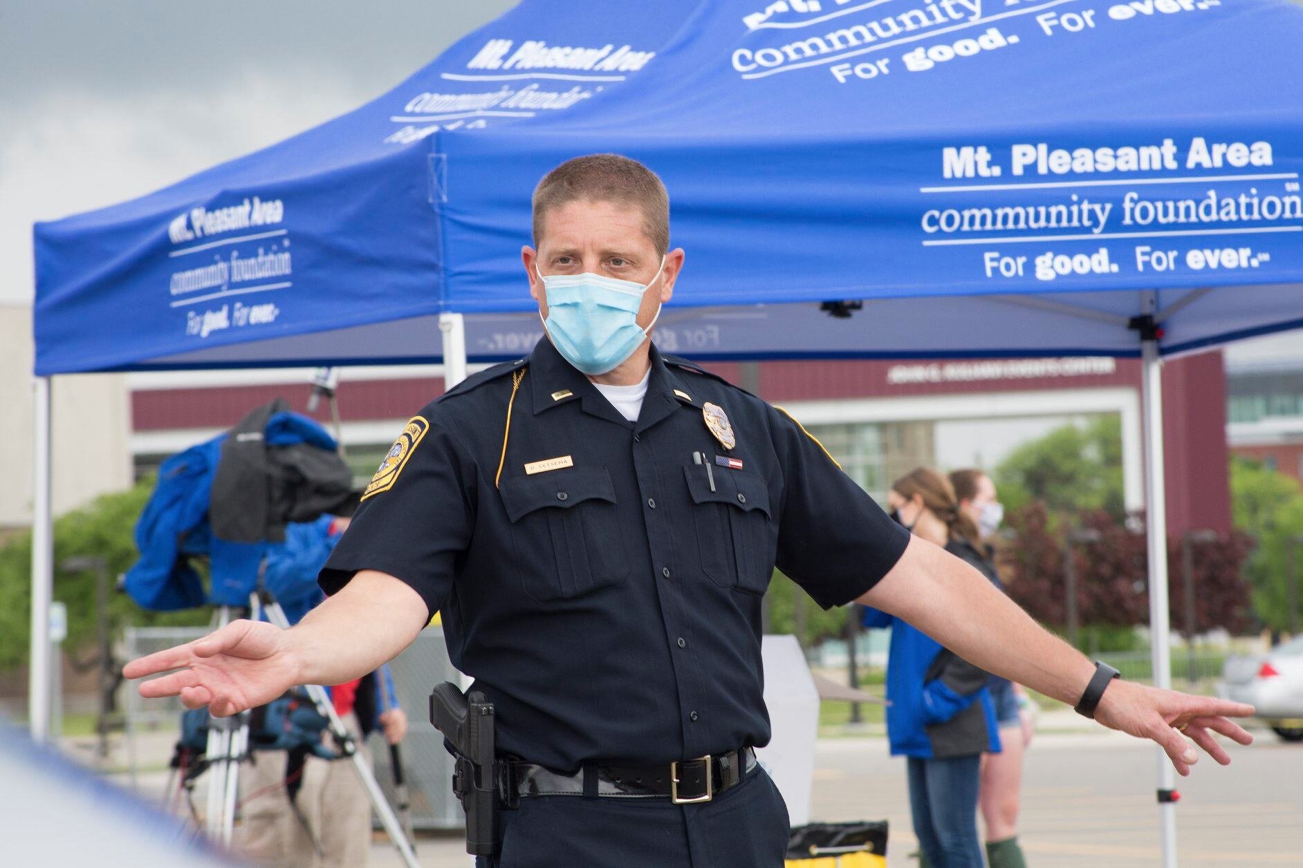Police Officer in mask