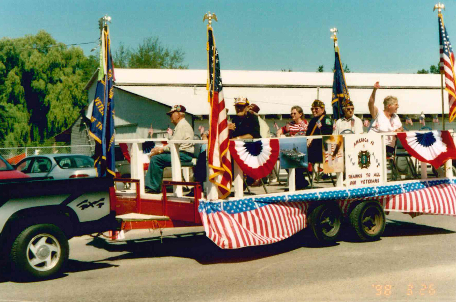 VFW members in parade