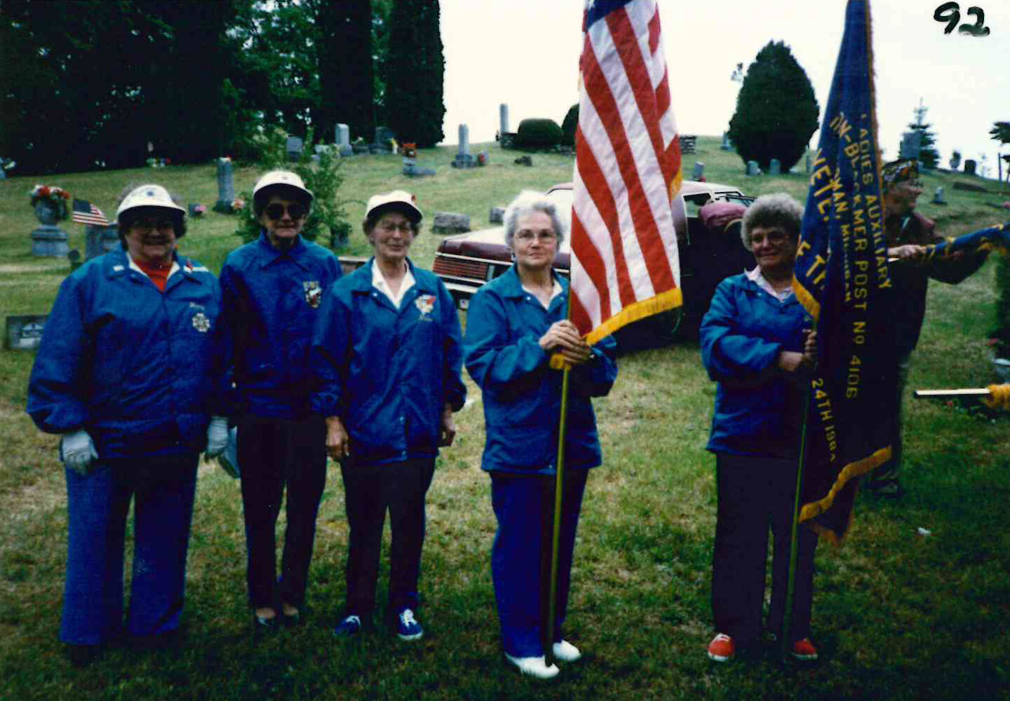 VFW members with flag