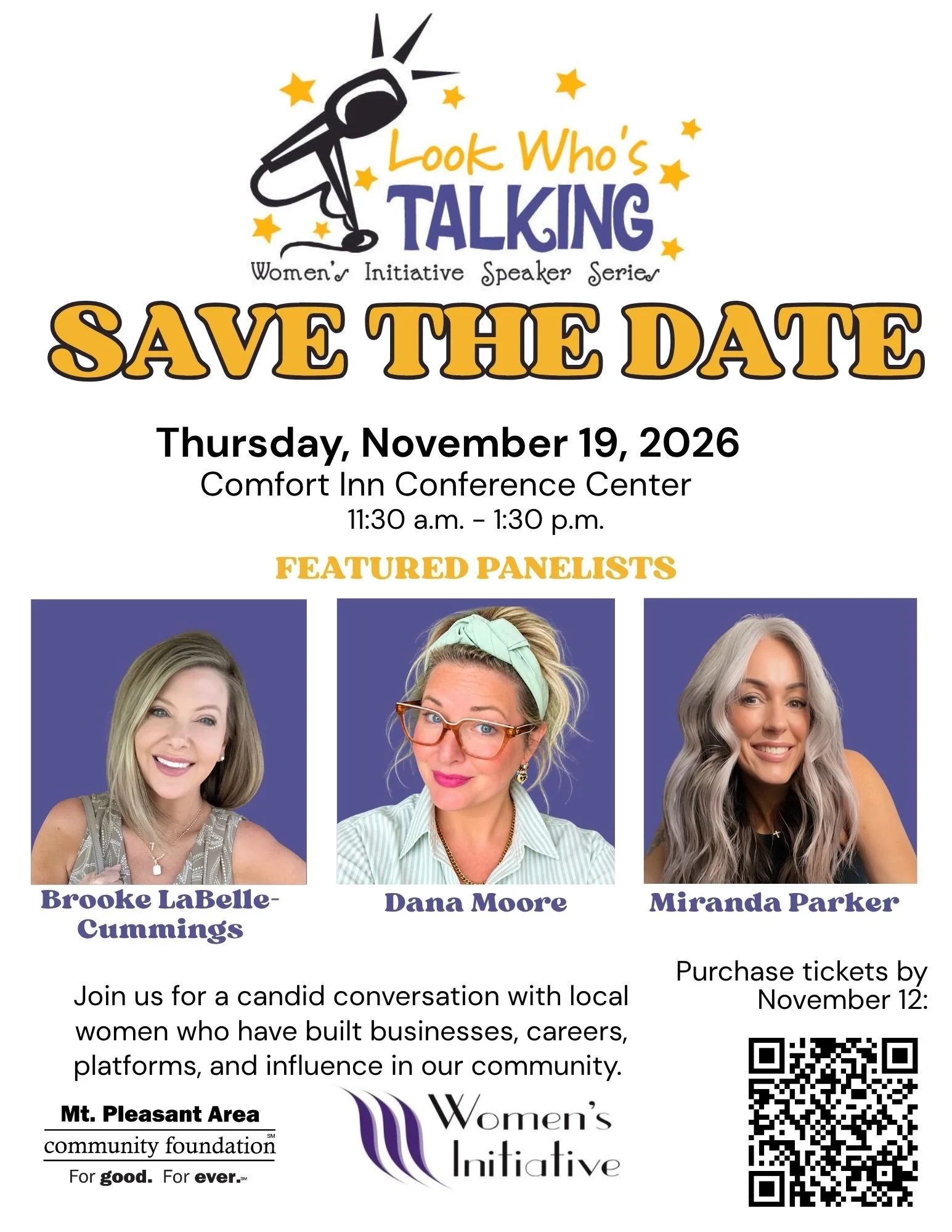 Look Who's Talking Save the Date Oct. 22