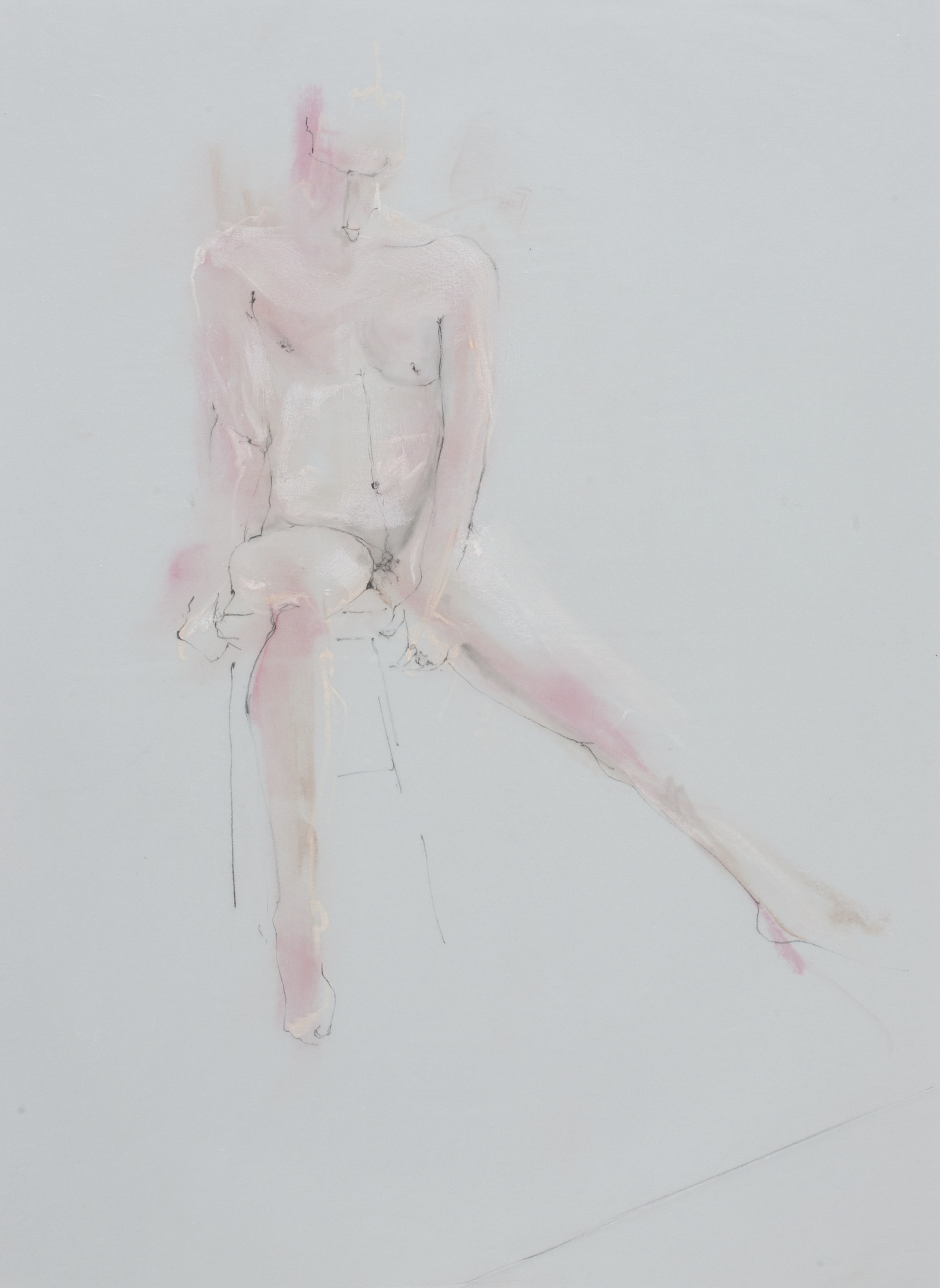 Seated Pink Figure