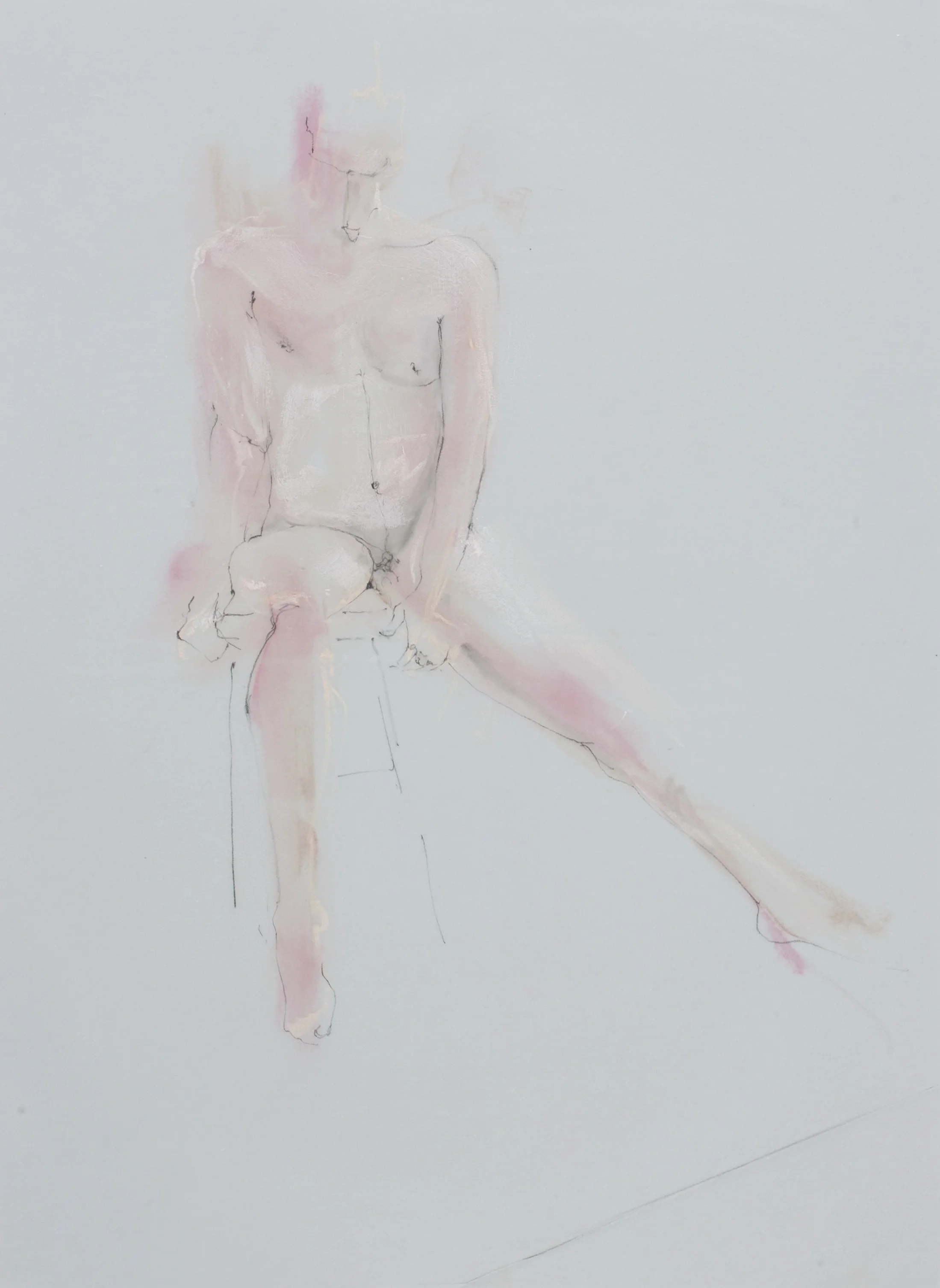 Seated Pink Figure