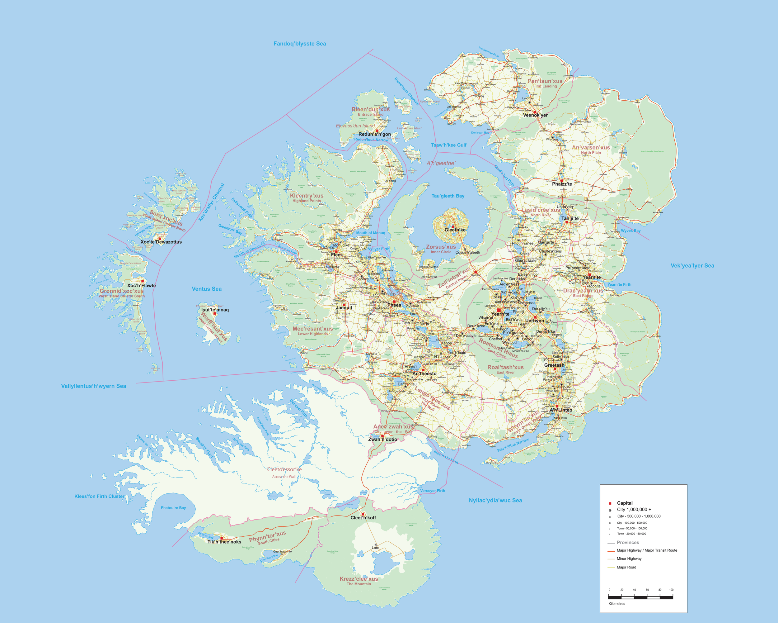 Current A'h'gleethe' map