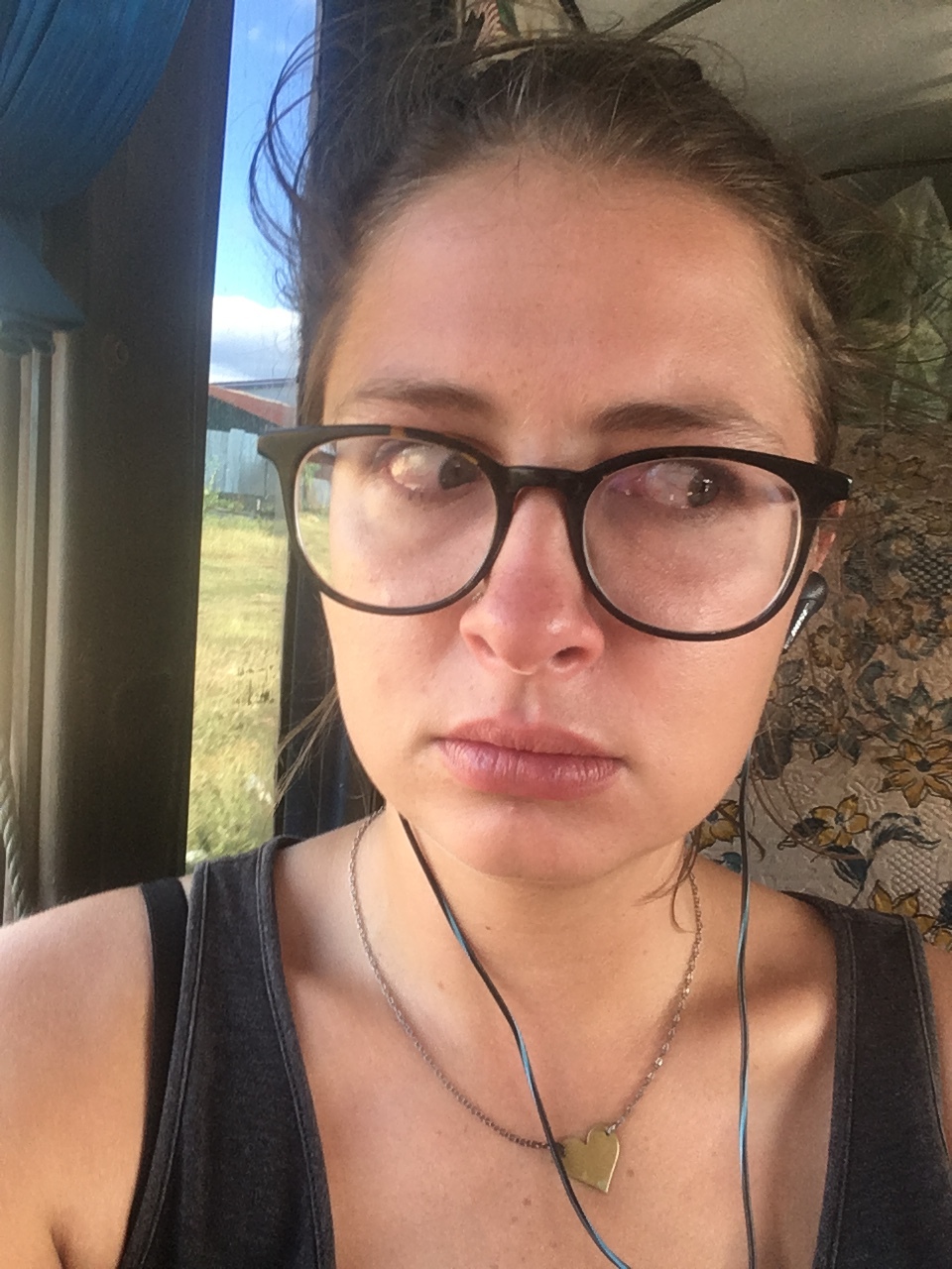 literally me crying on a bus because of the hamilton soundtrack 