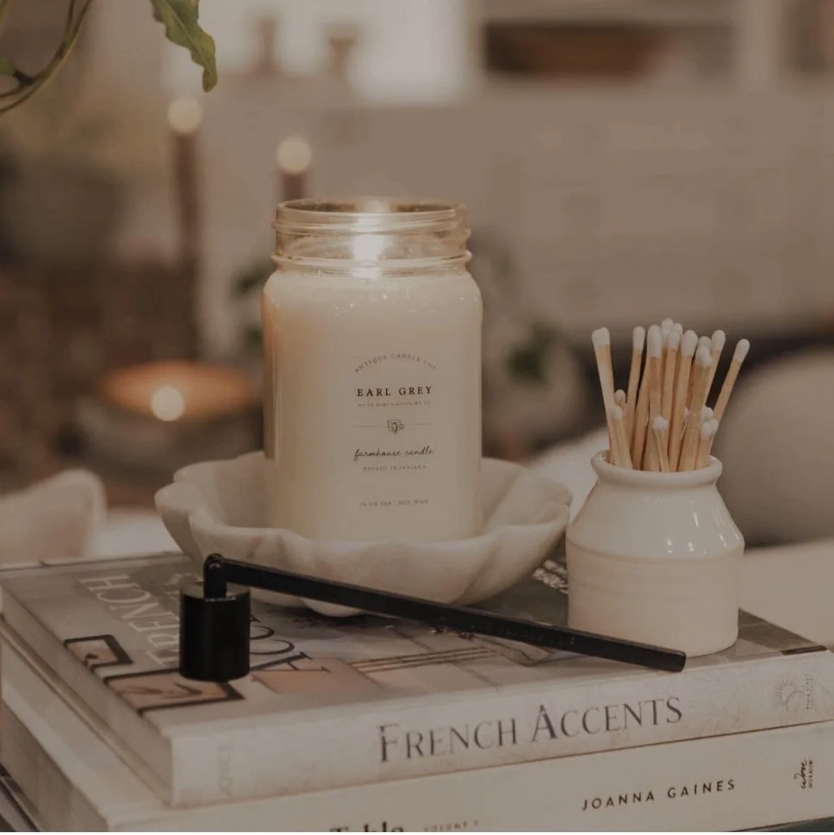 Farmhouse inspired soy candles...