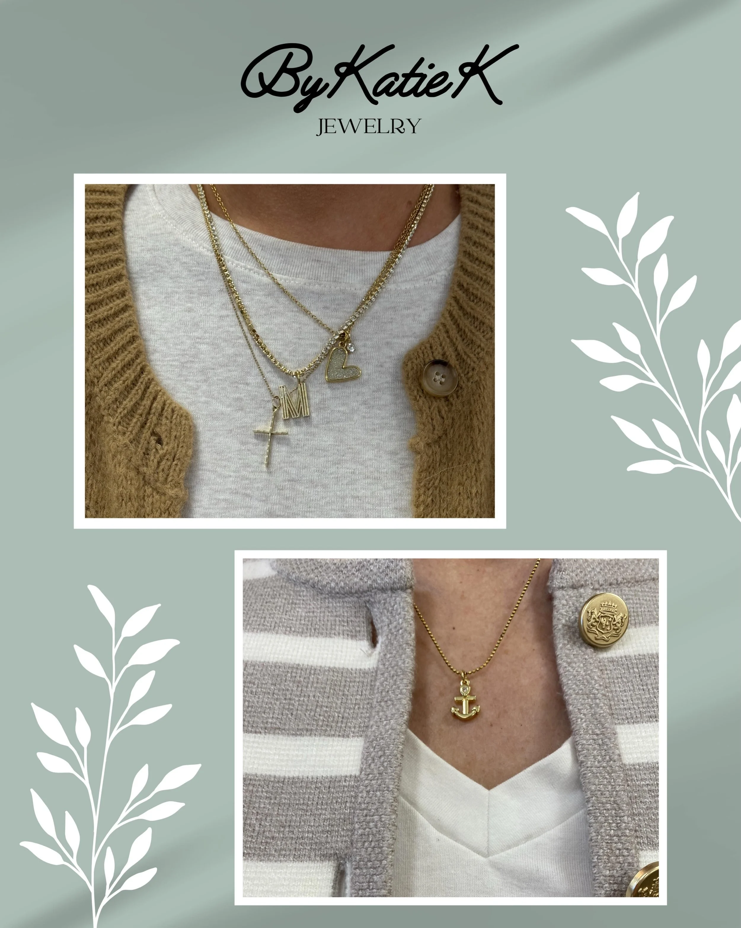 We&rsquo;re loving these cute new heart and anchor necklaces from @bykatiek 💕🙂