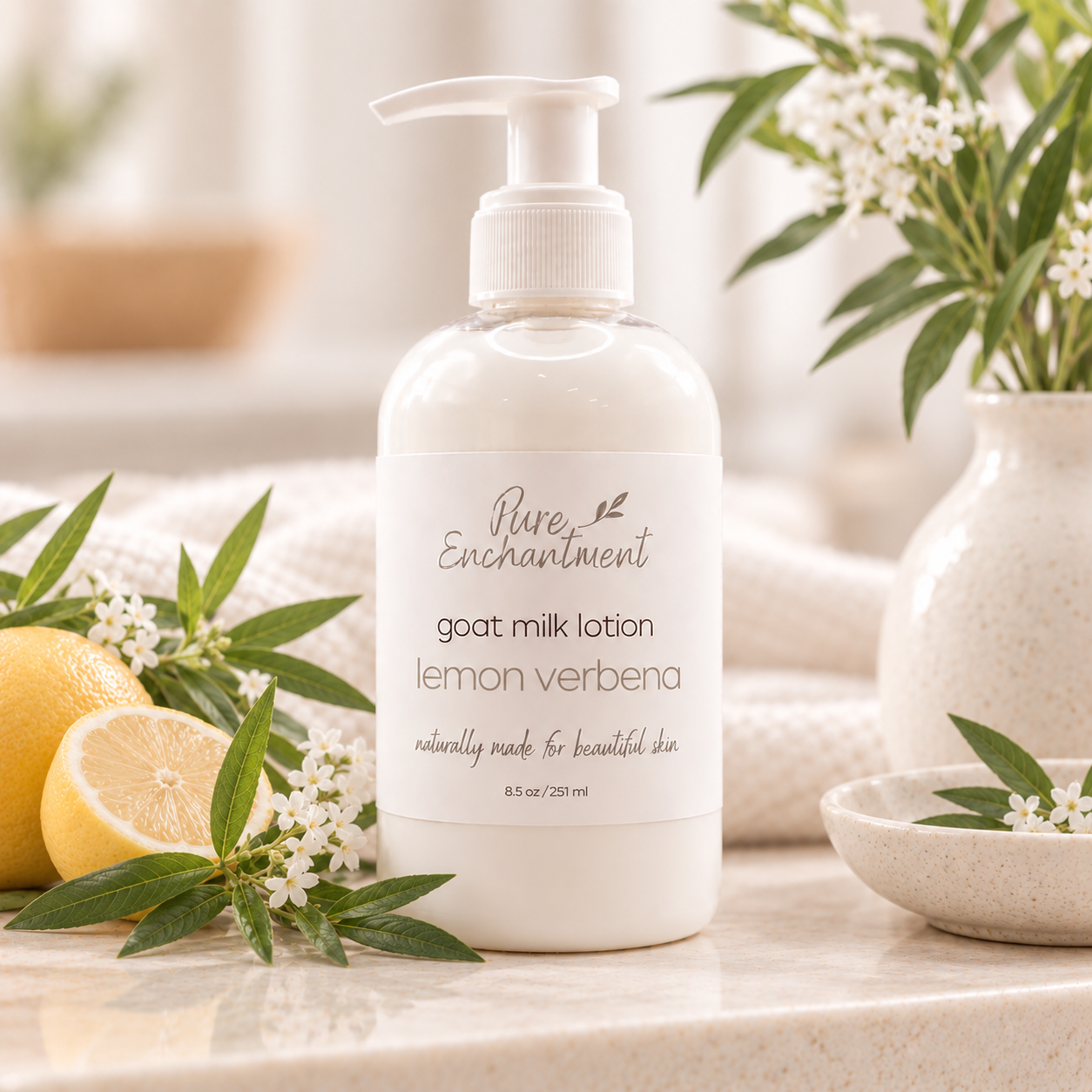 Lemon Verbena Body Lotion with Goat Milk