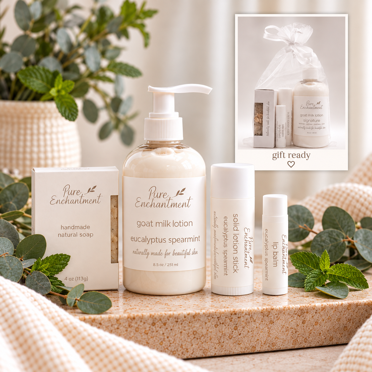 Eucalyptus Spearmint Pump Gift Set
